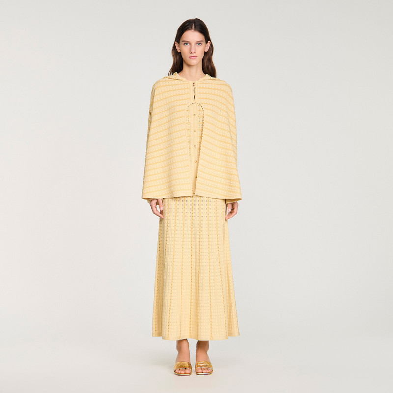 RHINESTONE KNIT CAPE 3