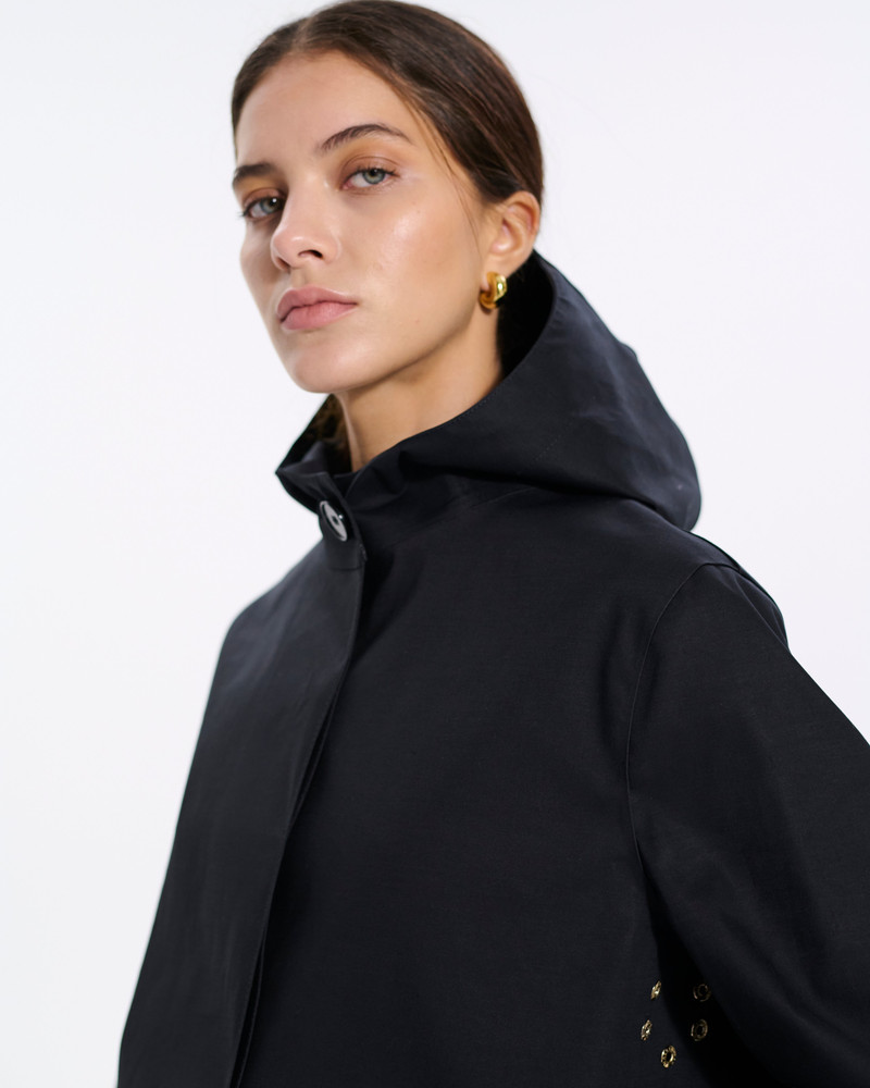 Mackintosh Watten Rubberised Hooded 3/4 Length Coat outlook