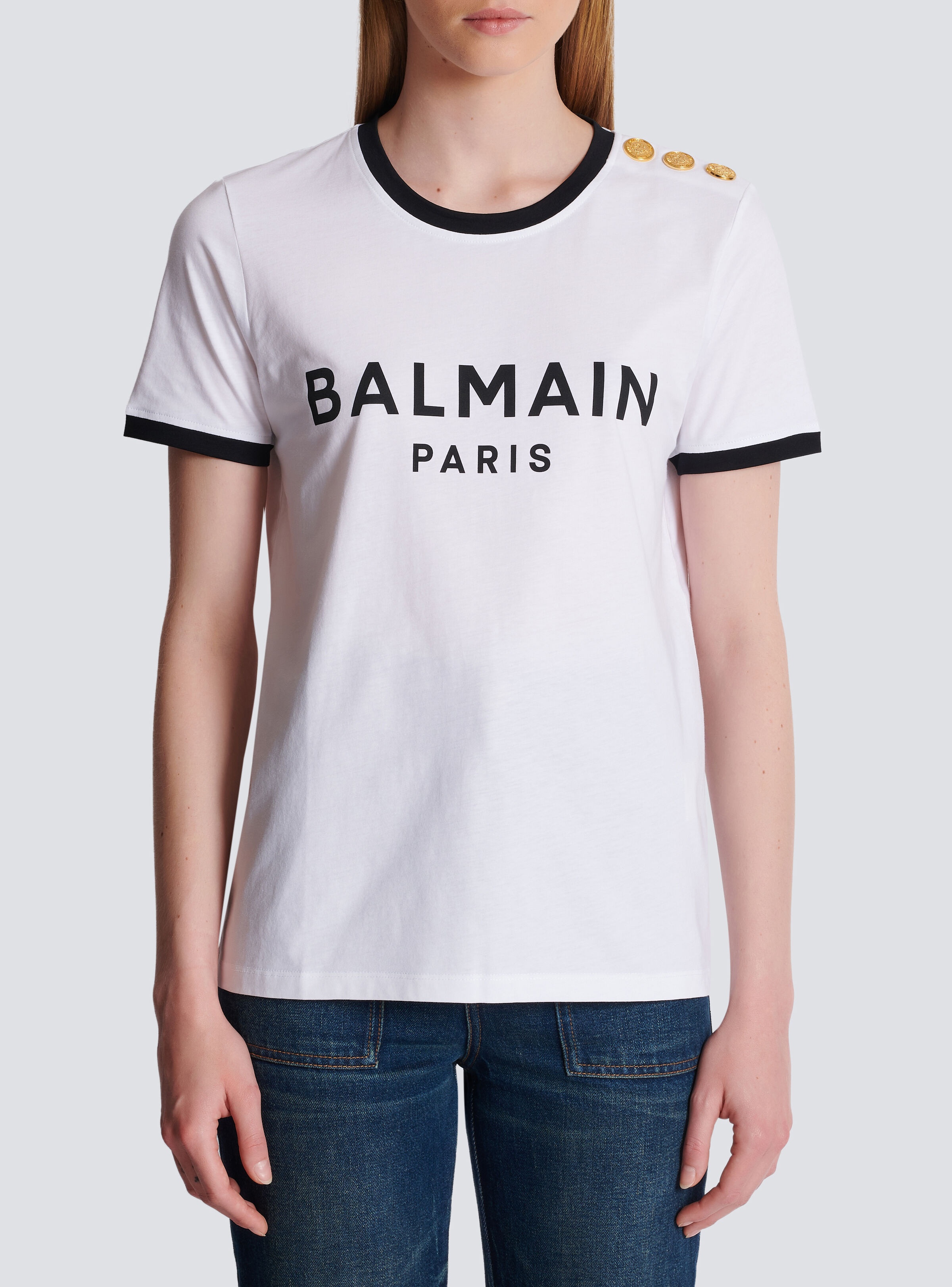 Balmain Paris 3-button T-shirt - 5