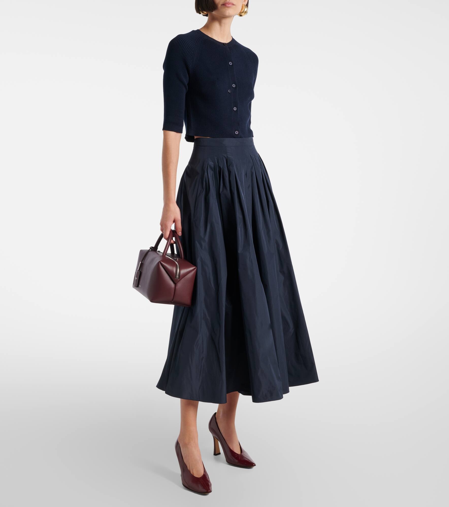 Jokey pleated taffeta midi skirt - 2