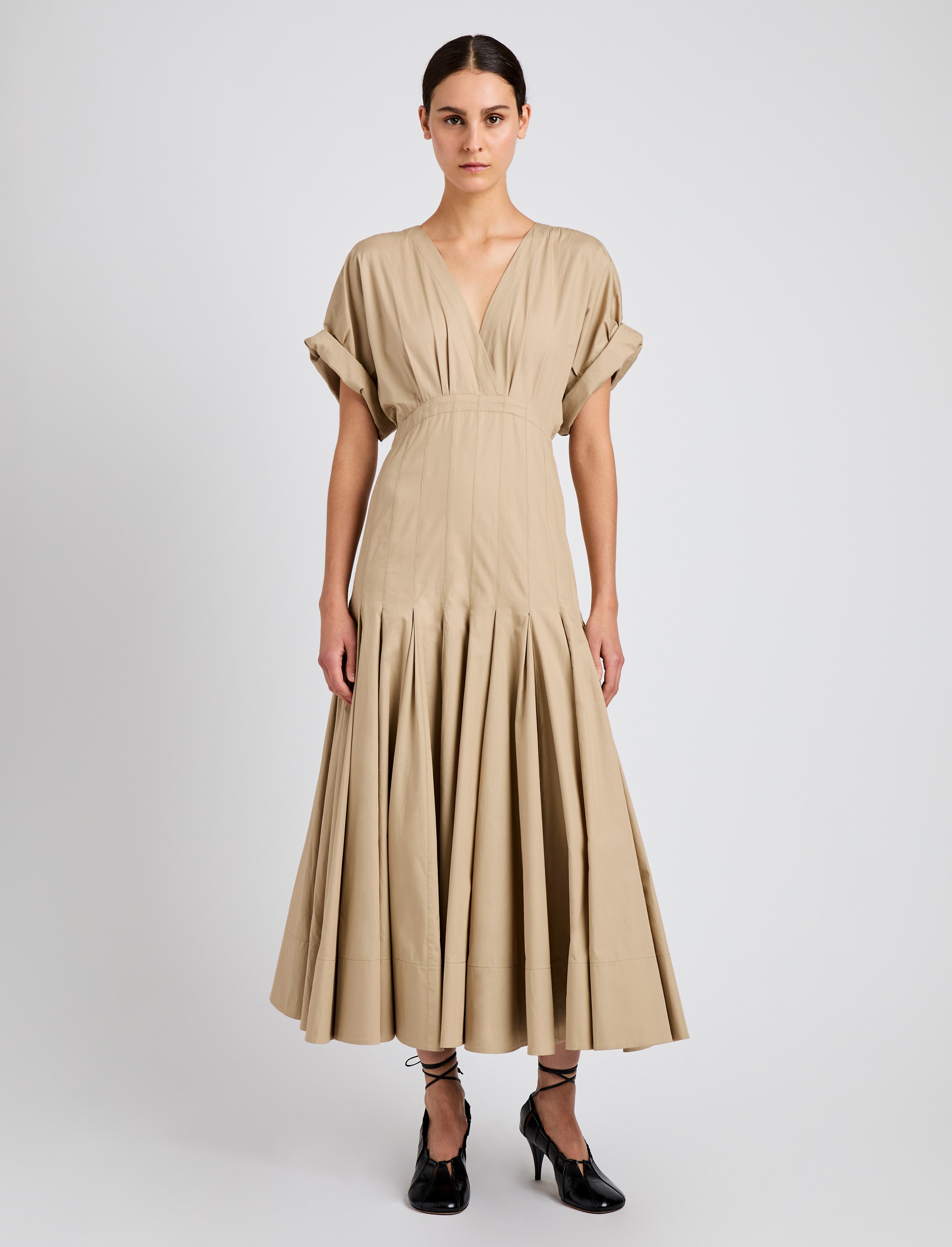 Ciara Dress in Eco Compact Poplin - 2