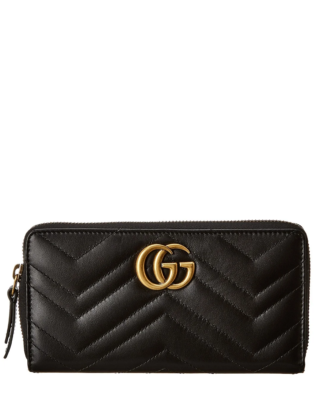 Gucci GG Marmont Matelasse Leather Zip Around Wallet - 1