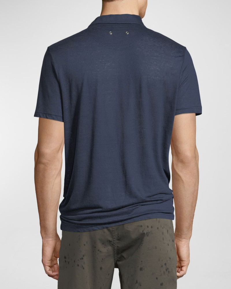 Vilebrequin Men's Pyramid Linen Polo Shirt outlook
