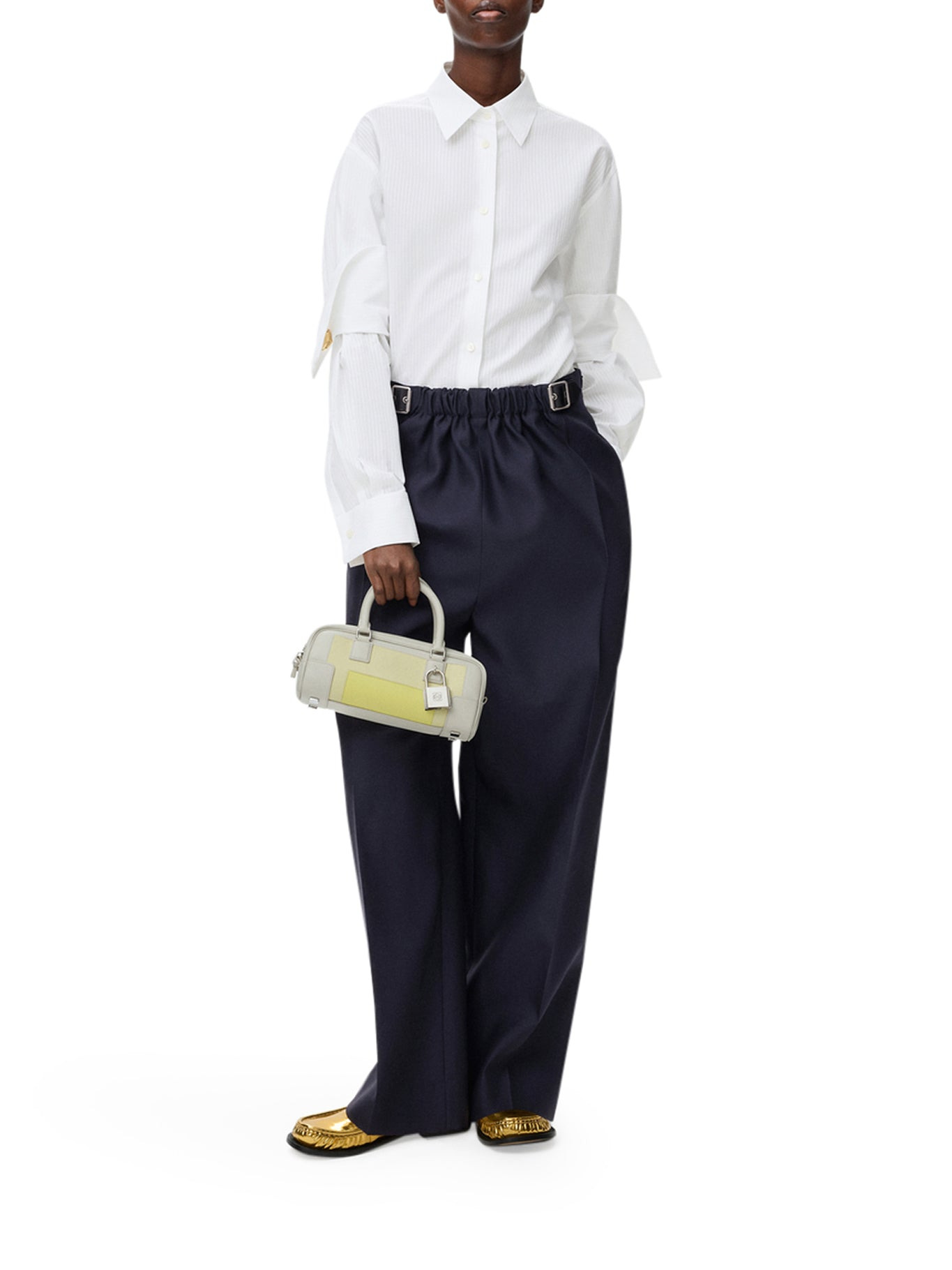 COTTON SHIRT WITH DOUBLE-LAYER SLEEVES - 2