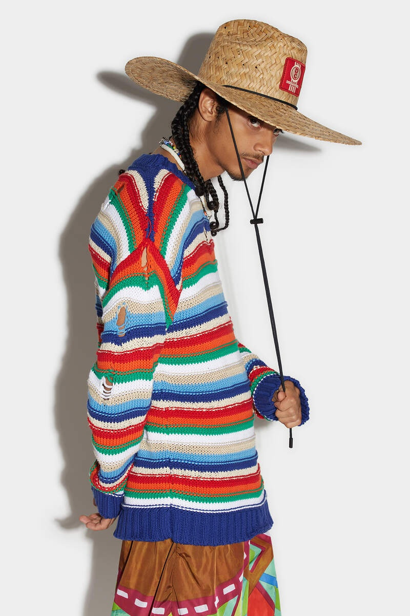 STRIPED DESTROY SWEATER 1