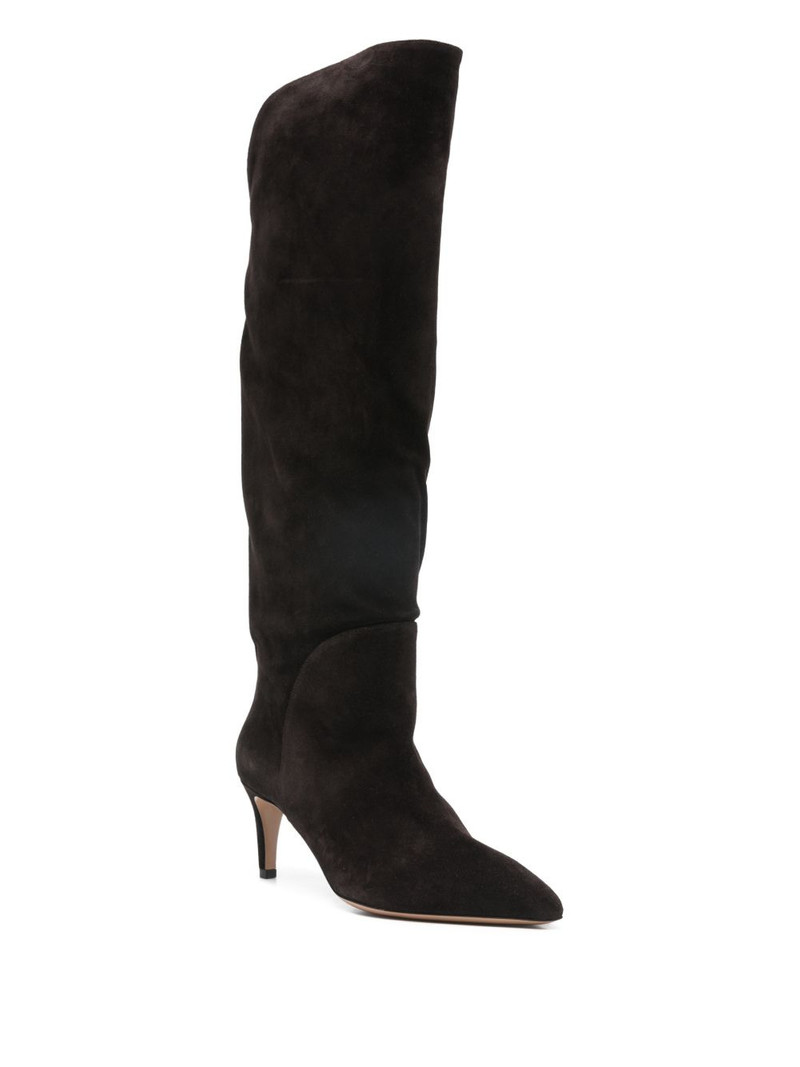PARIS TEXAS pointed calf suede boots outlook