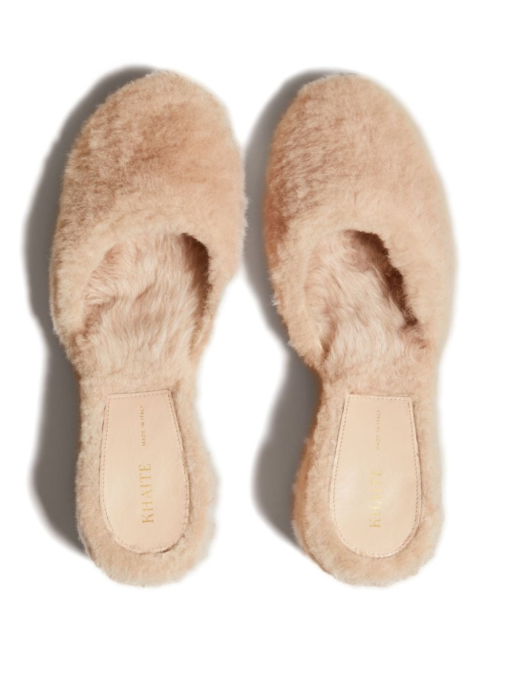 Clio 50mm shearling mules - 3