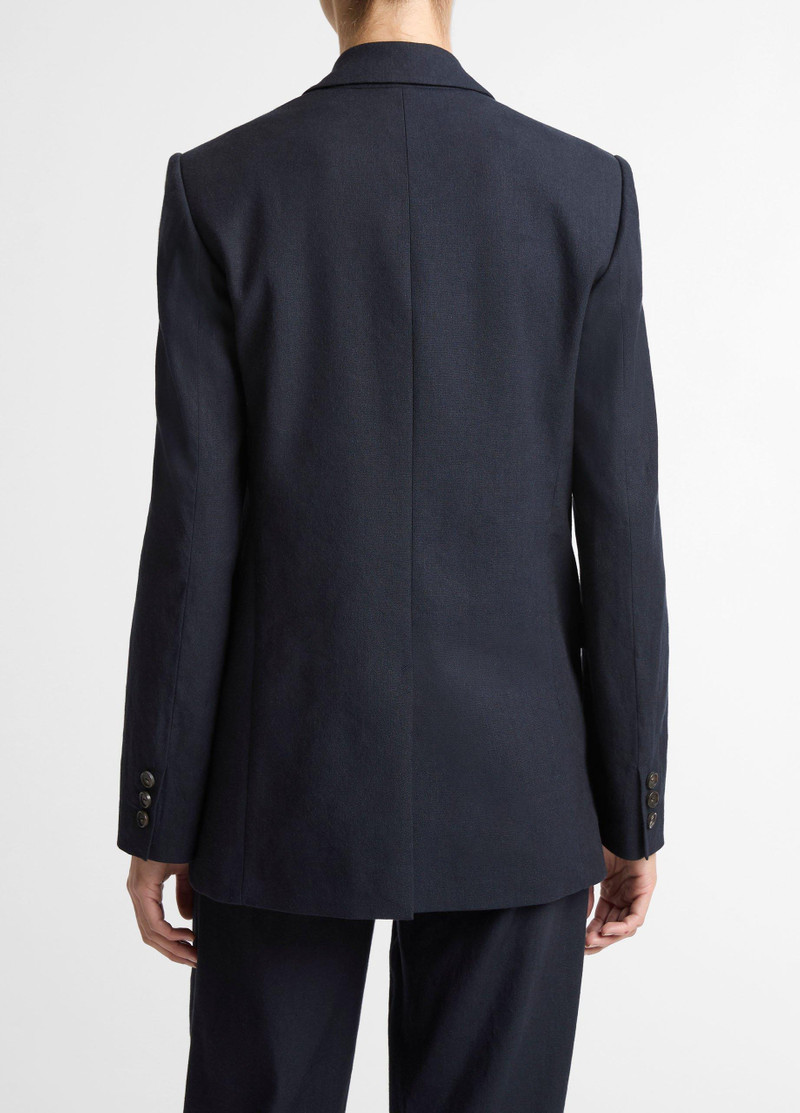 Vince Linen-Blend Single-Breasted Blazer outlook