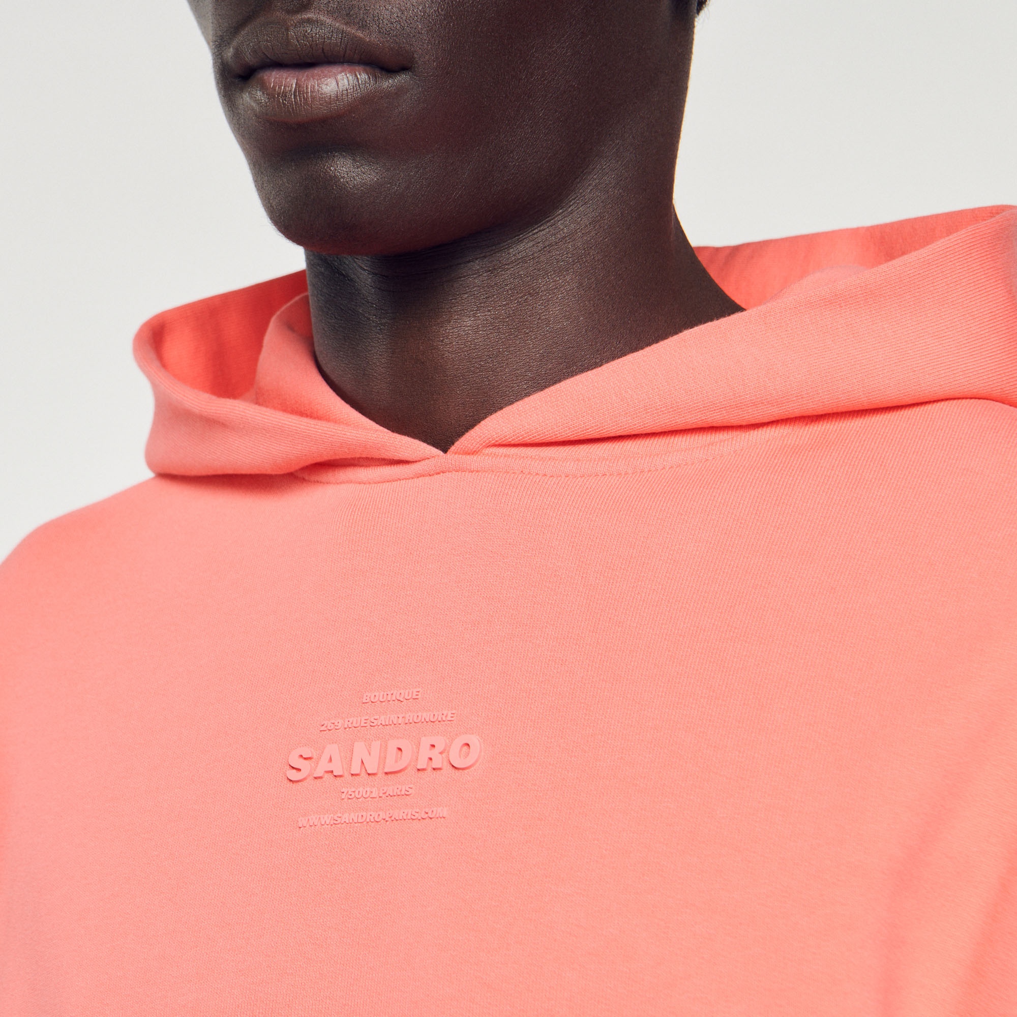 Hooded sweatshirt with rubber logo - 4