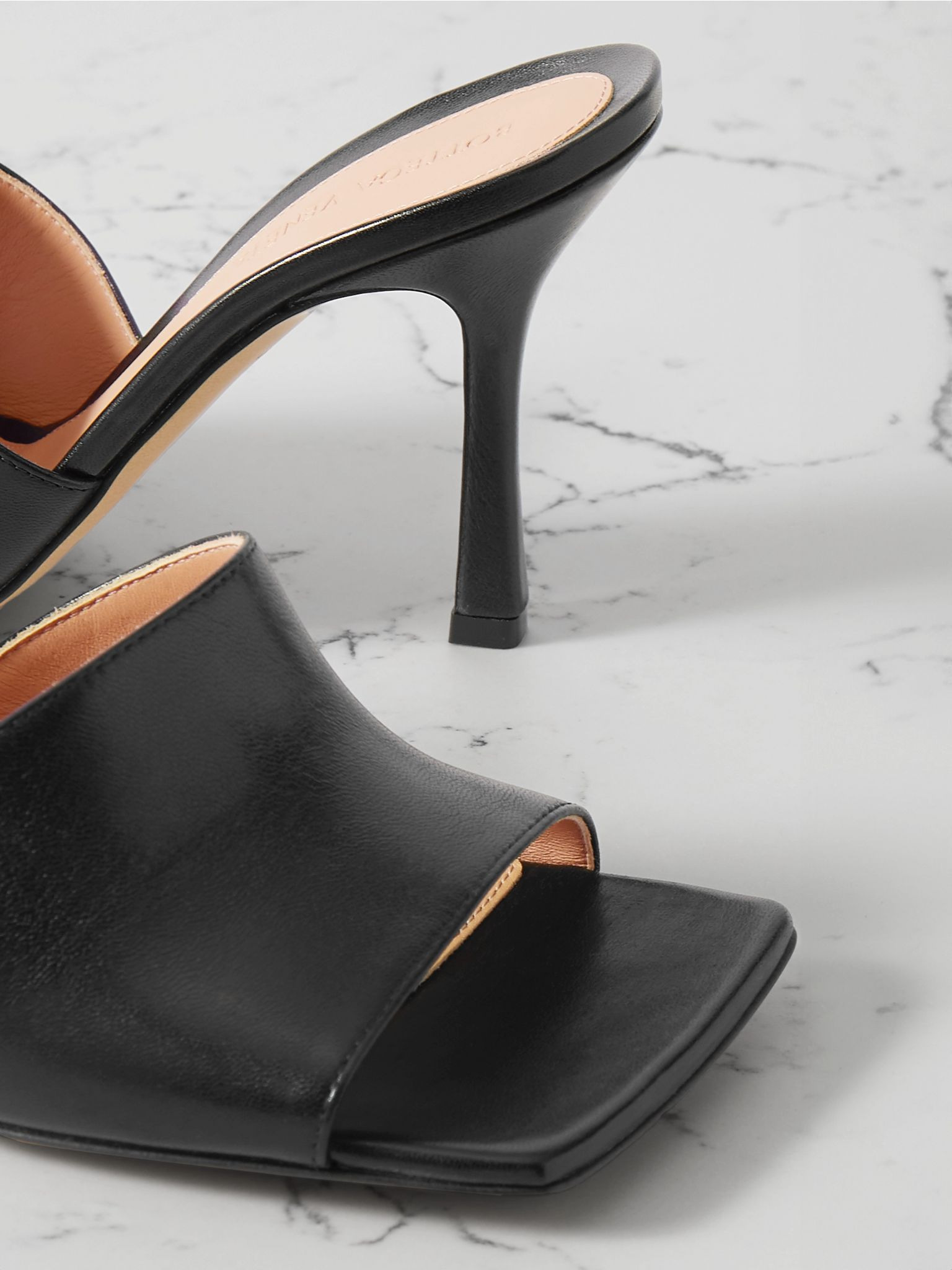 Leather mules Black - 4