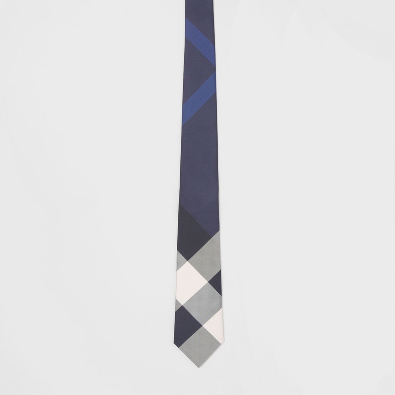 Classic Cut Exaggerated Check Silk Tie 4