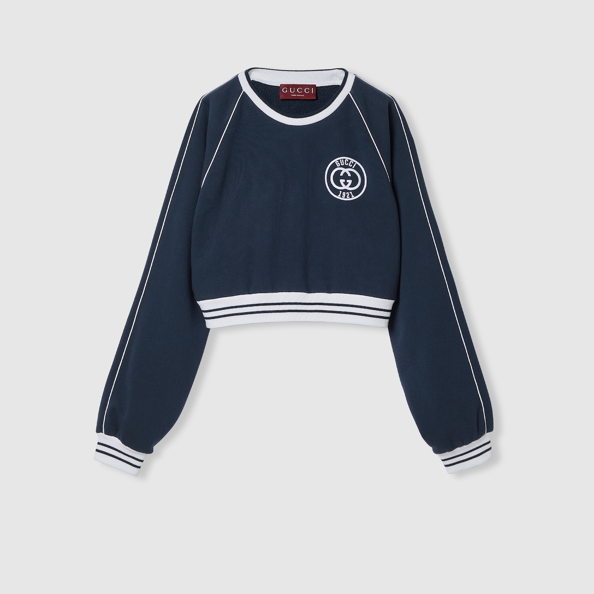 Cotton jersey sweatshirt with embroidery - 1