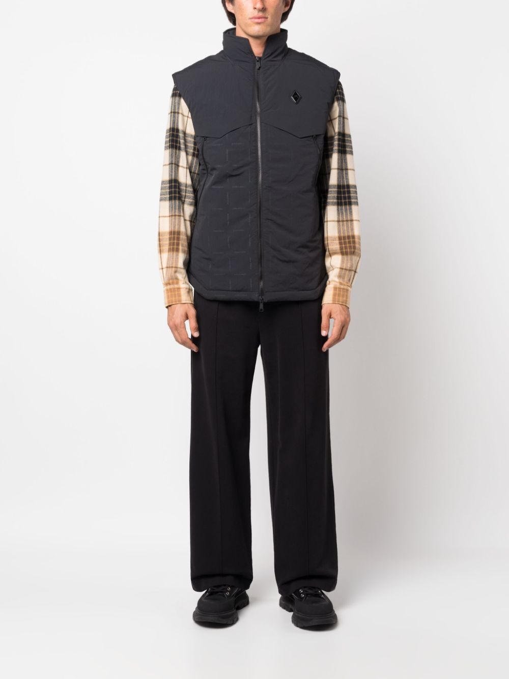 logo-patch printed gilet - 2