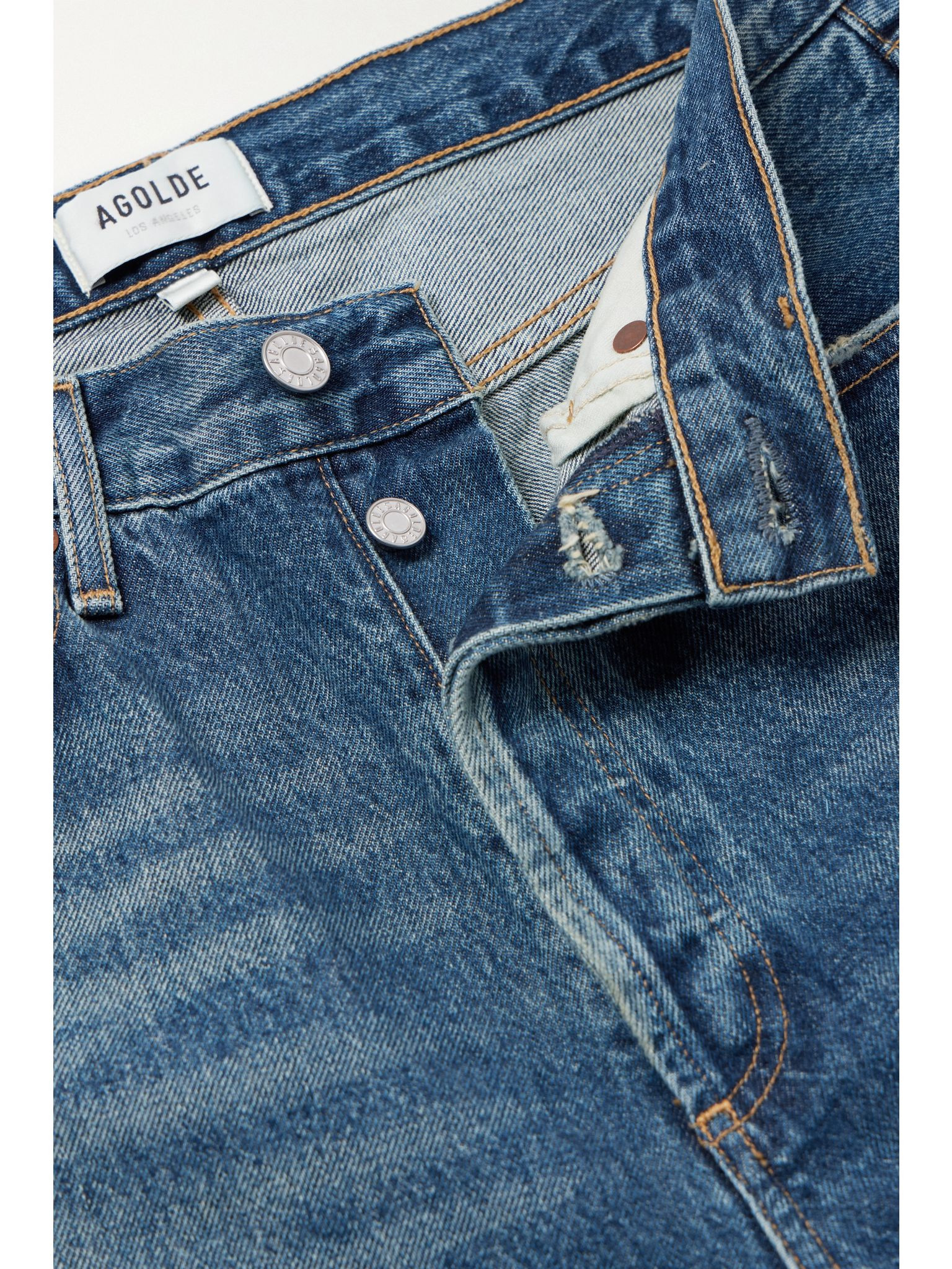 '90s mid-rise straight-leg organic jeans Mid denim - 4