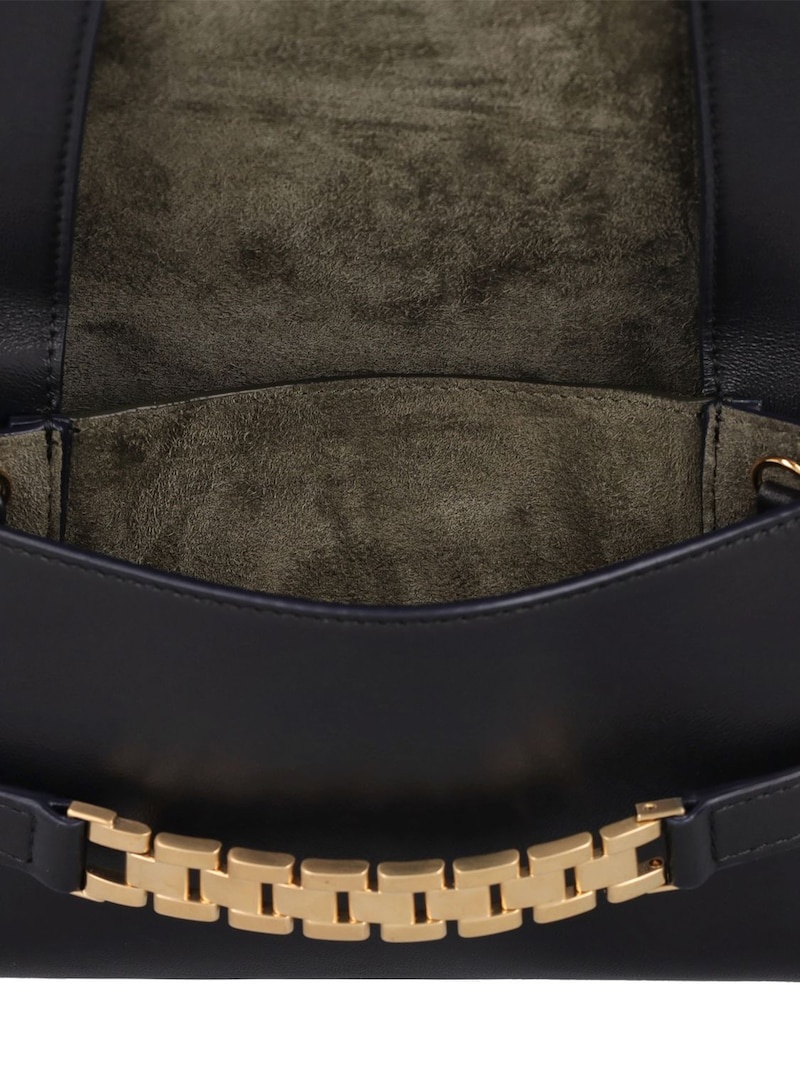 Mini leather & chain pouch - 6