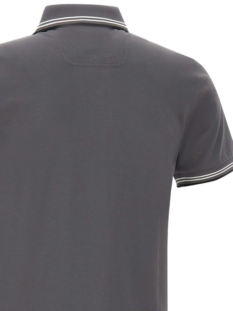 contrast-trim cotton polo shirt 6