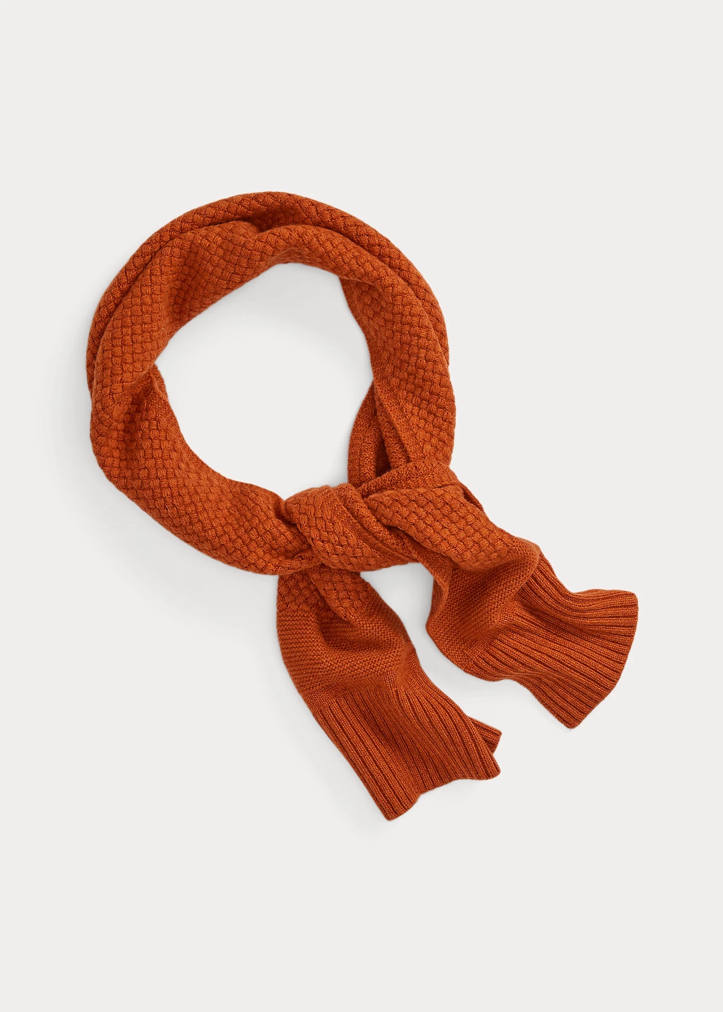 Basket-Weave Cashmere Scarf