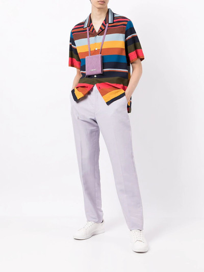 Paul Smith Artist-stripe short-sleeved shirt outlook