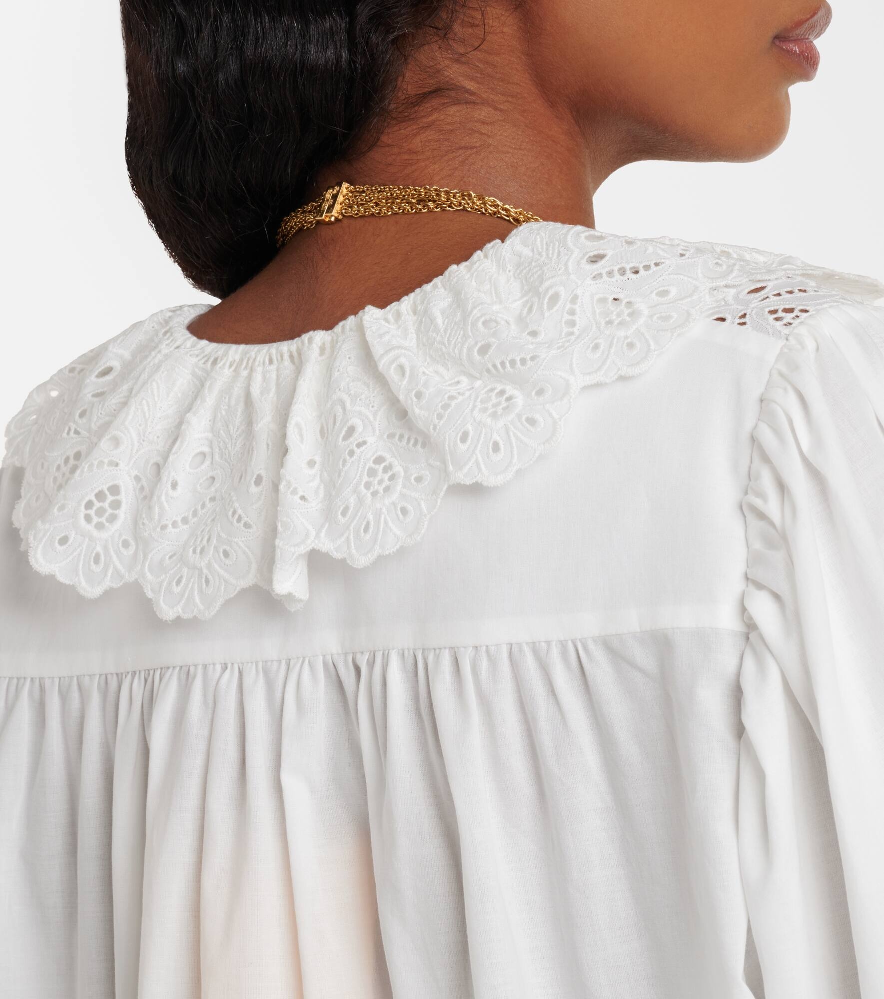 Broderie anglaise cotton top - 6