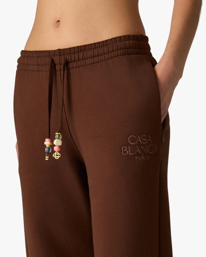 Dark Brown Wide Leg Sweatpants | Casablanca Paris 5