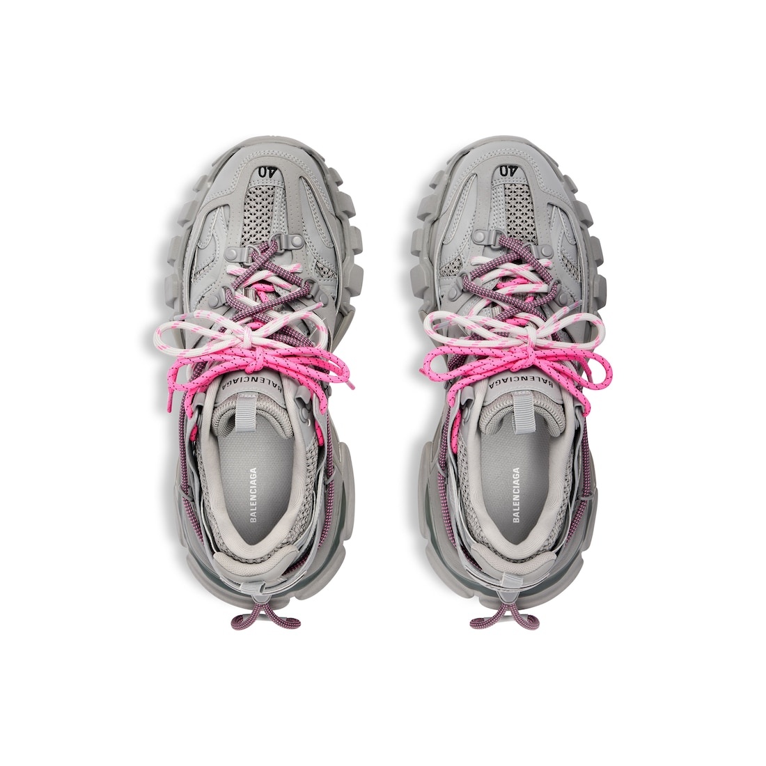 Women's Track Trail Laces Sneaker  in Grey/pink - 6