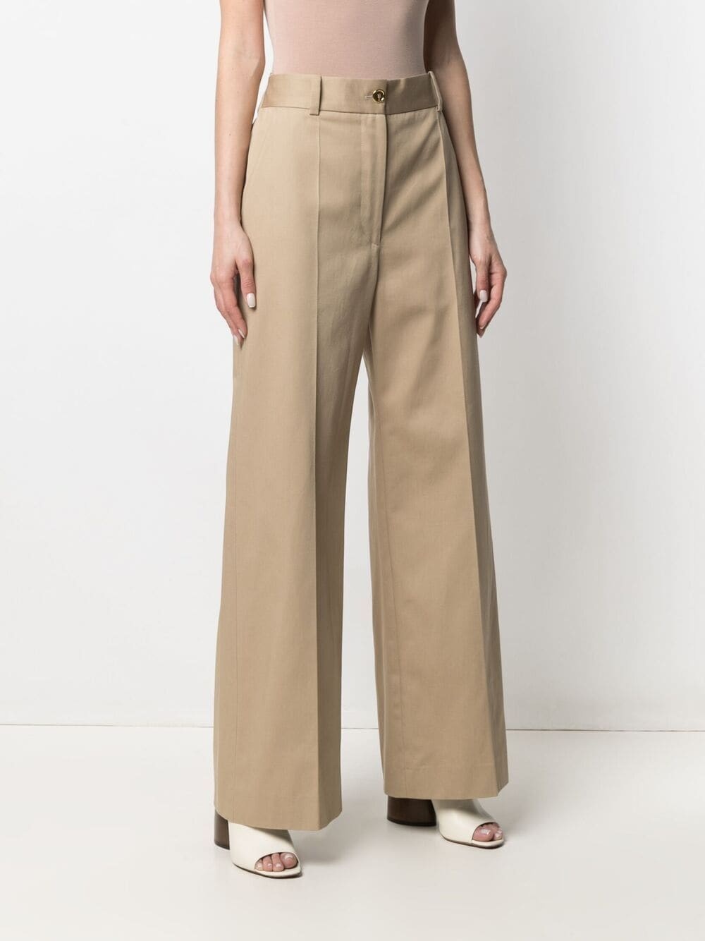 wide-leg tailored trousers - 3