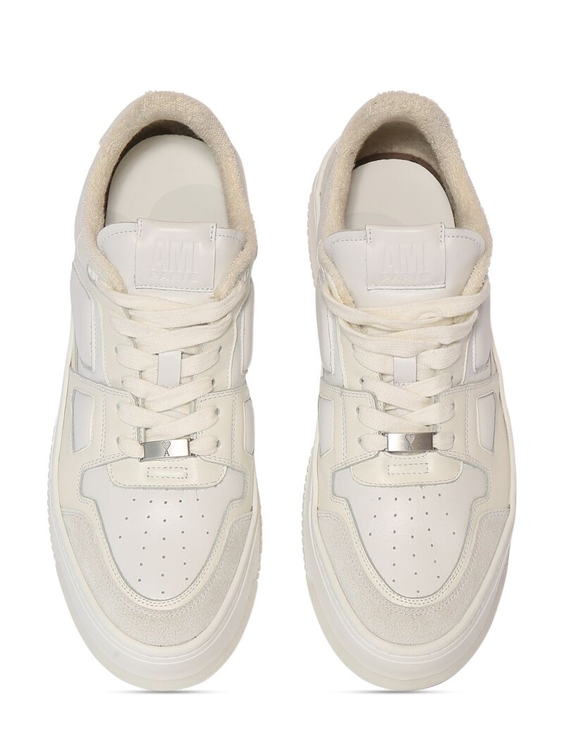New Arcade leather low top sneakers - 5