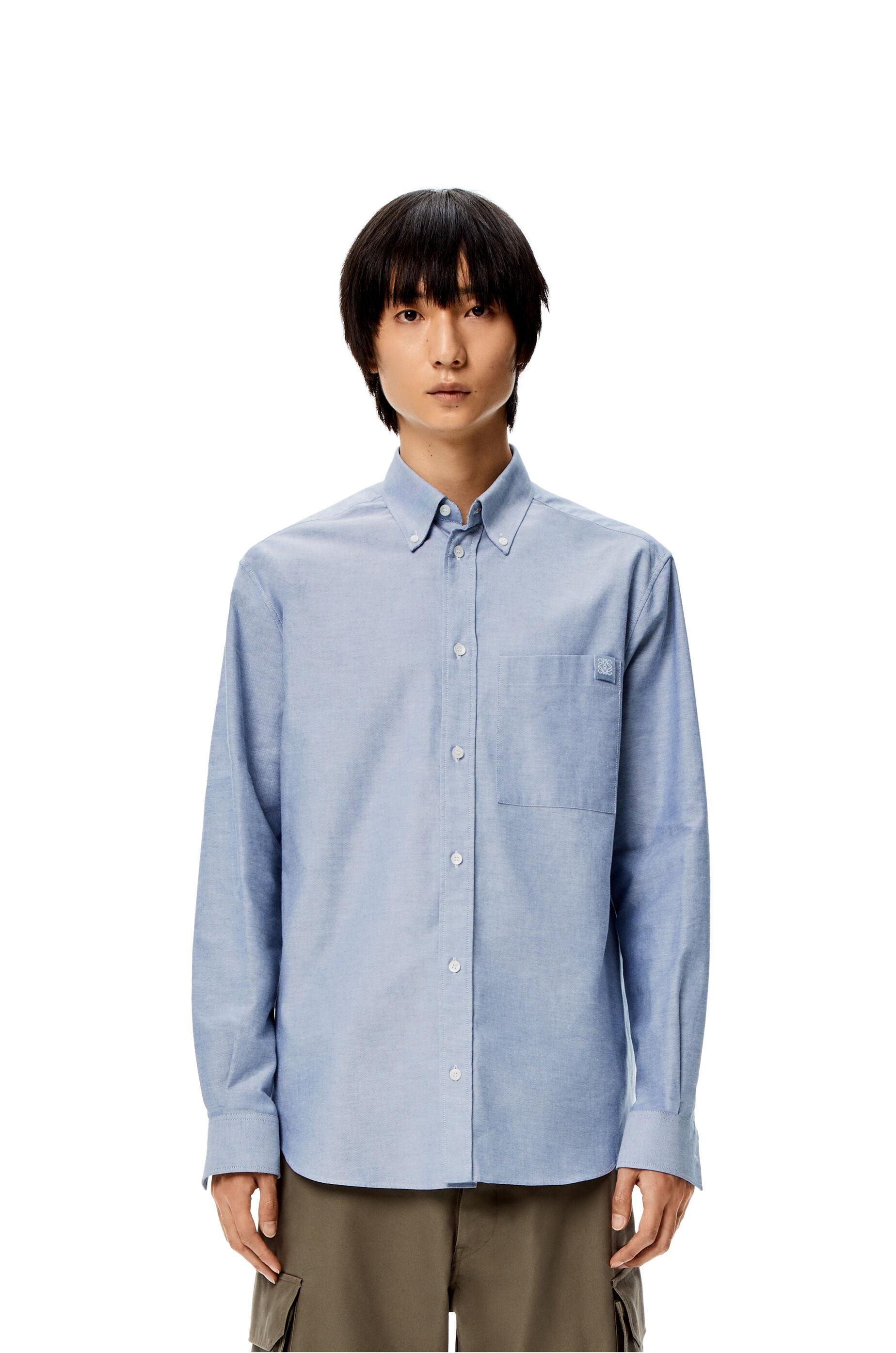 Chest pocket Oxford shirt in cotton - 3