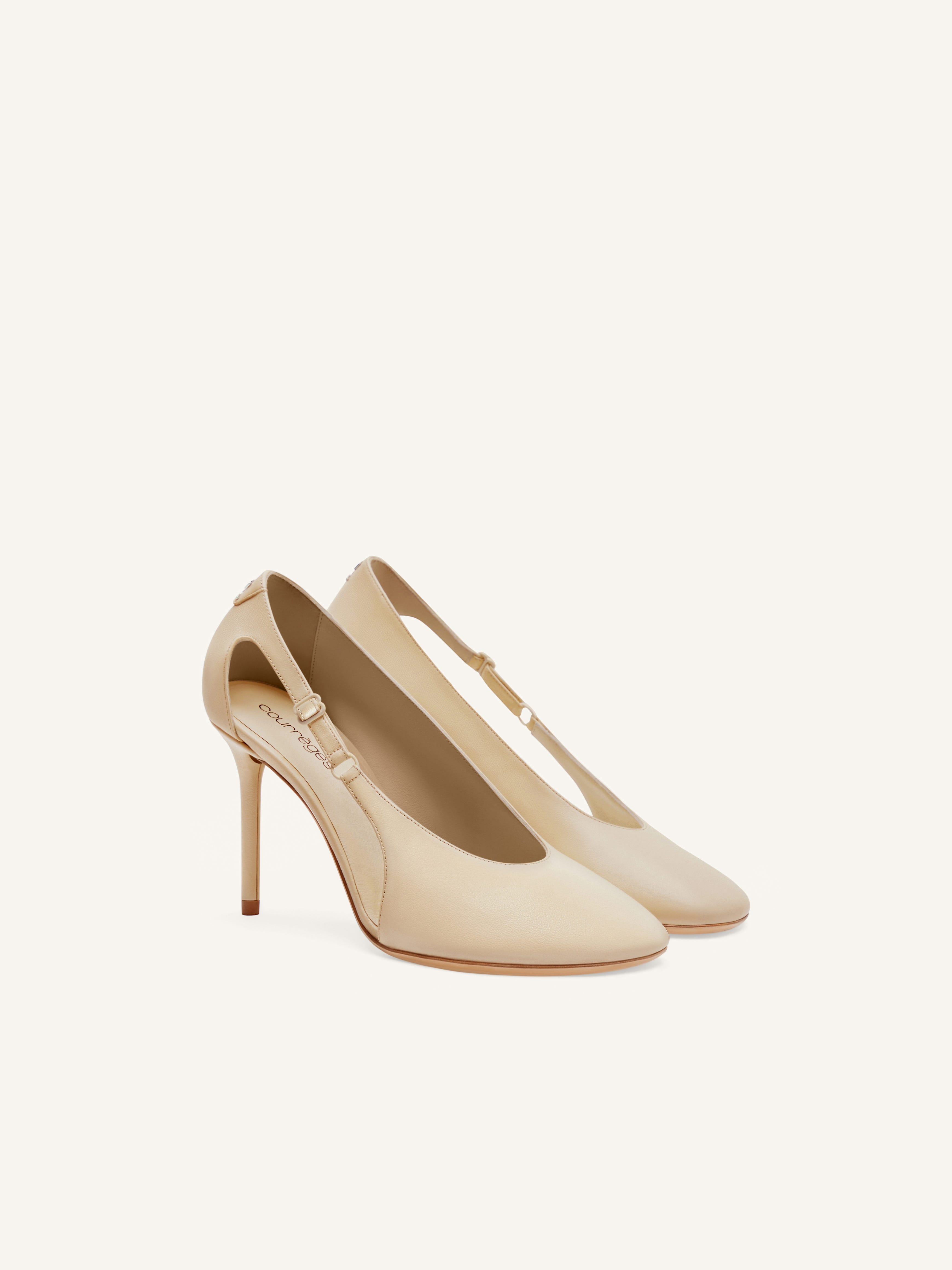 OBLIQUE LEATHER STILETTOS - 2
