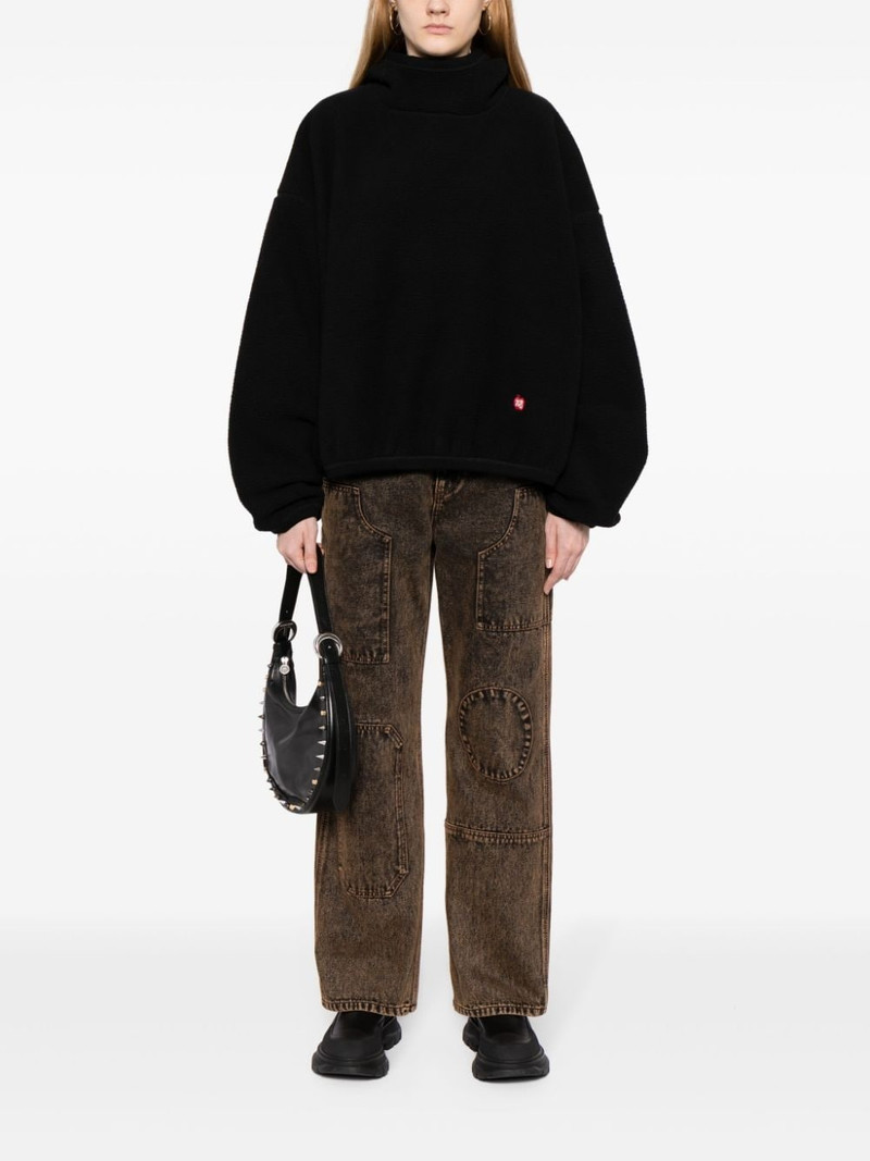 Alexander Wang logo-embroidered drop-shoulder hoodie outlook