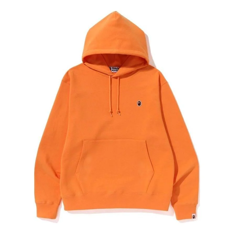 A Bathing Ape BAPE Ape Head One Point Relaxed Fit Pullover Hoodie 'Orange' 1J30-114-014-ORG - 1