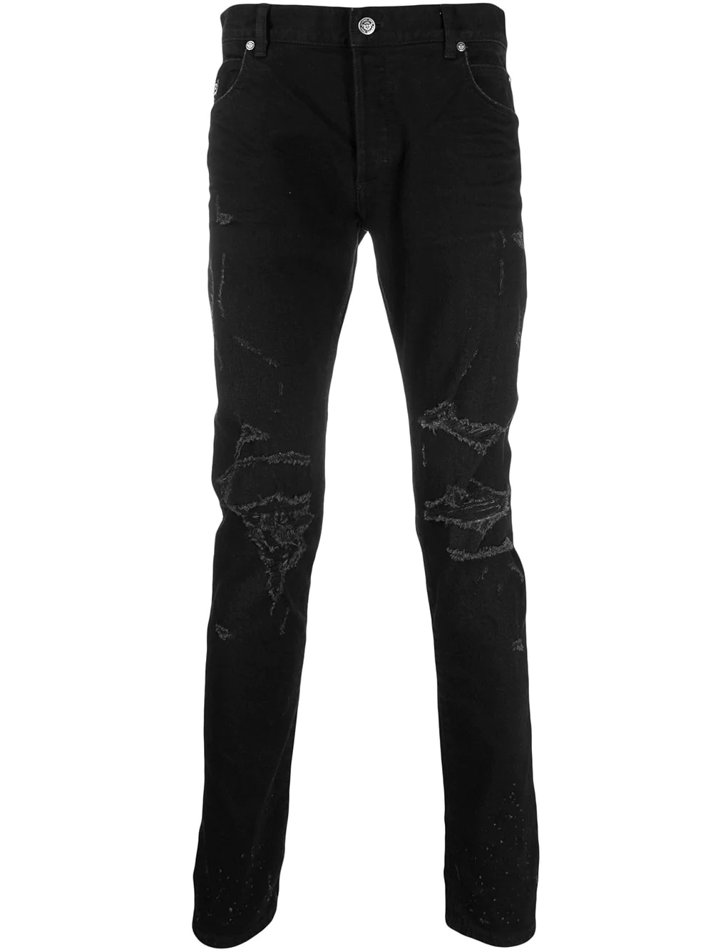 distressed slim-fit jeans - 1