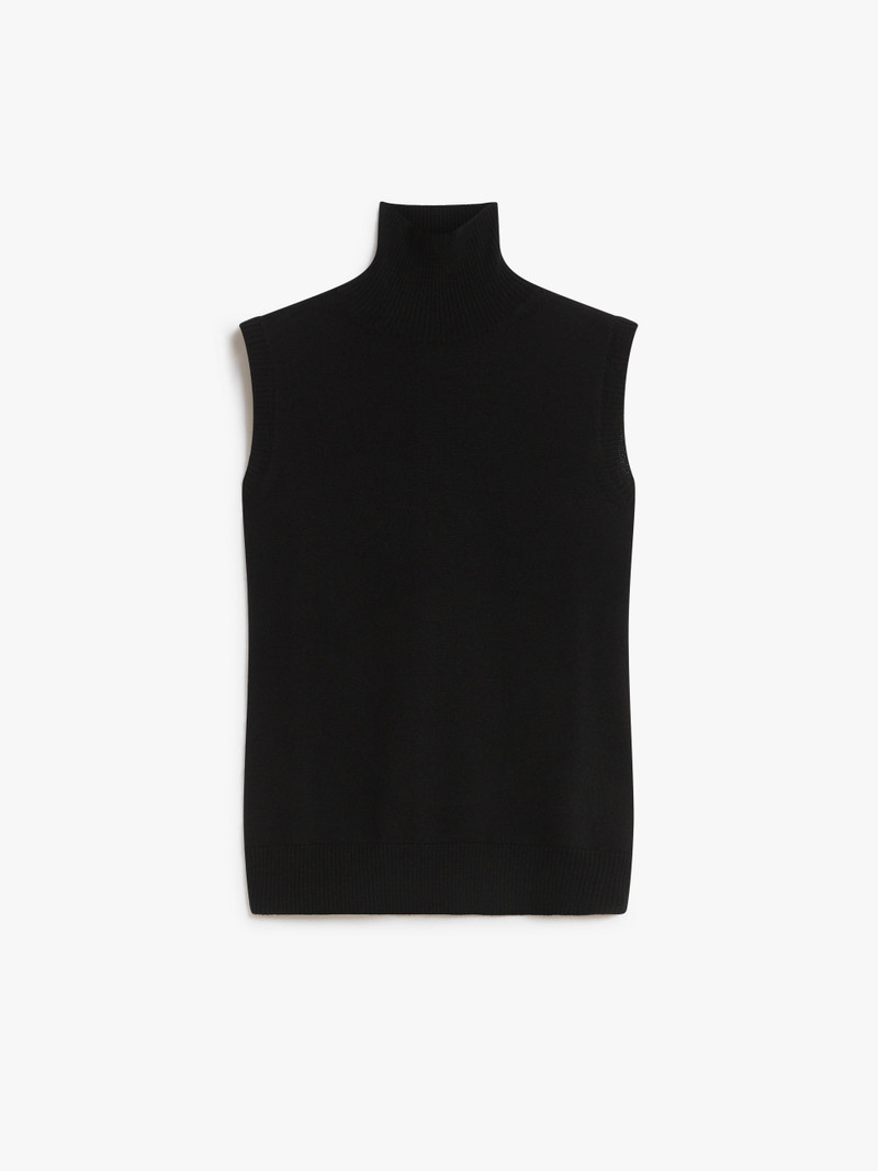 ARDENZA Sleeveless mock polo-neck sweater 1