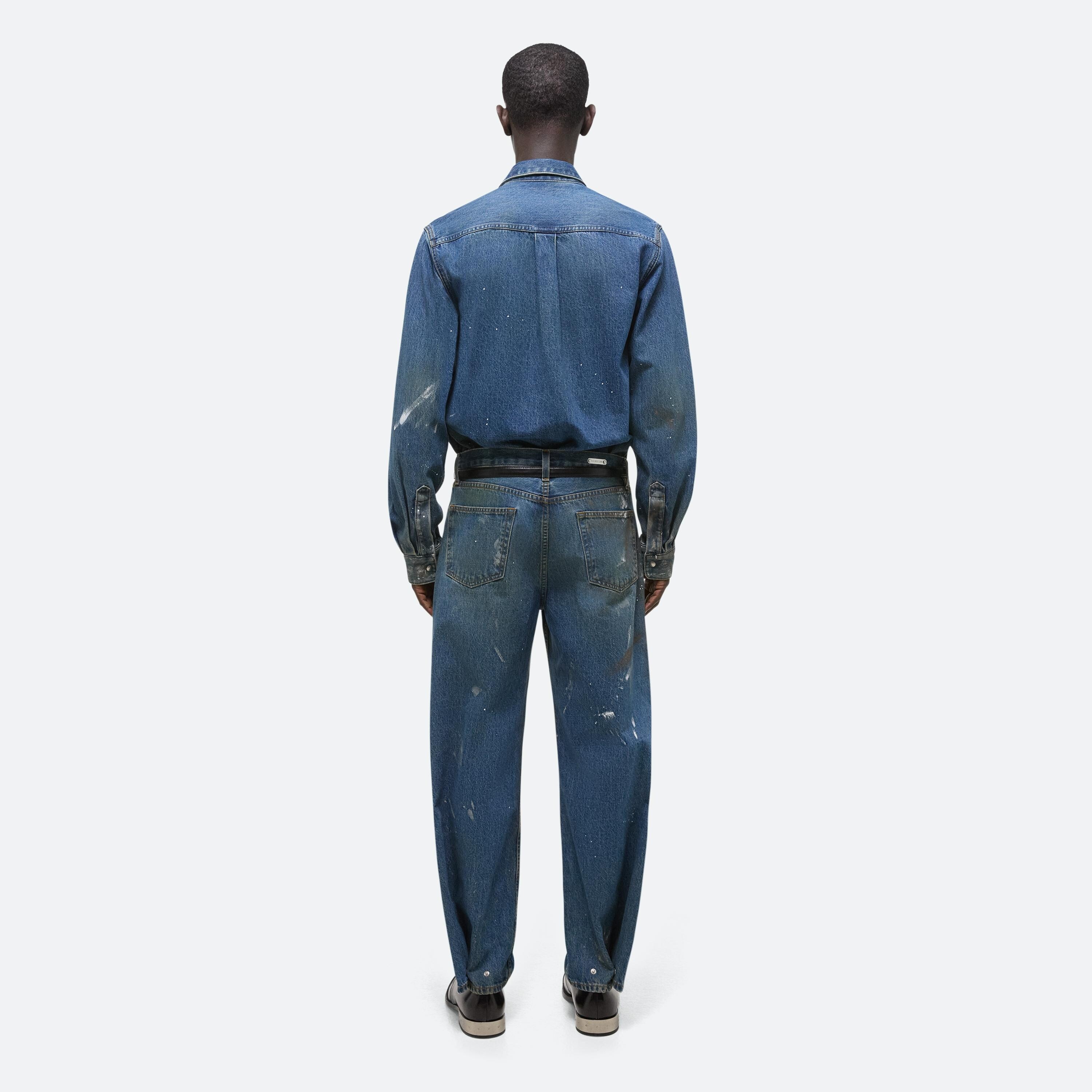 WIDE LEG PAINTED JEANS - 5