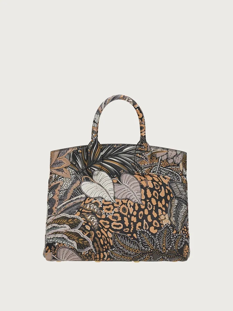 FERRAGAMO STUDIO BAG FOULARD PRINT (S) - 5