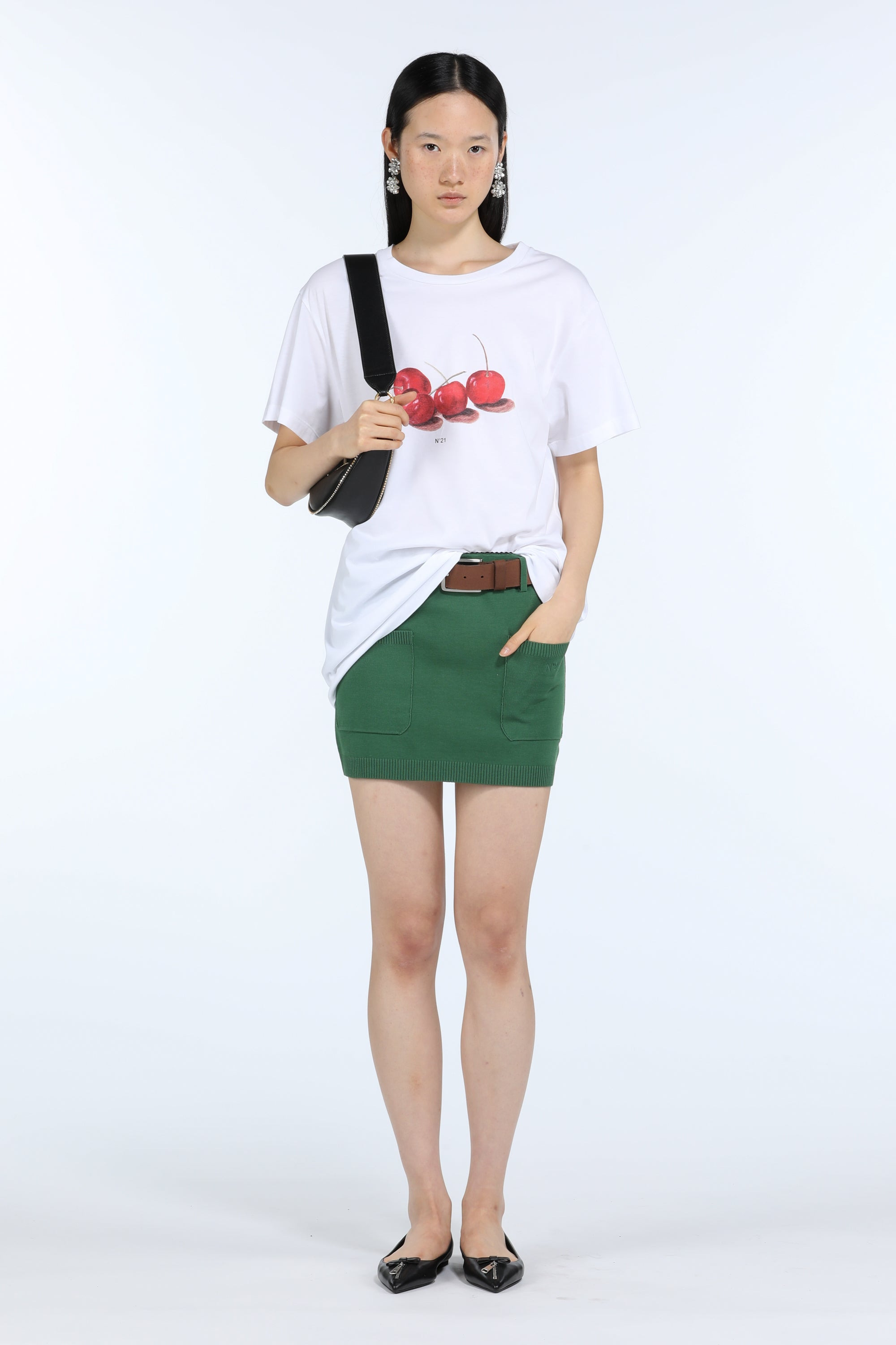 CHERRY-PRINT COTTON JERSEY T-SHIRT - 4