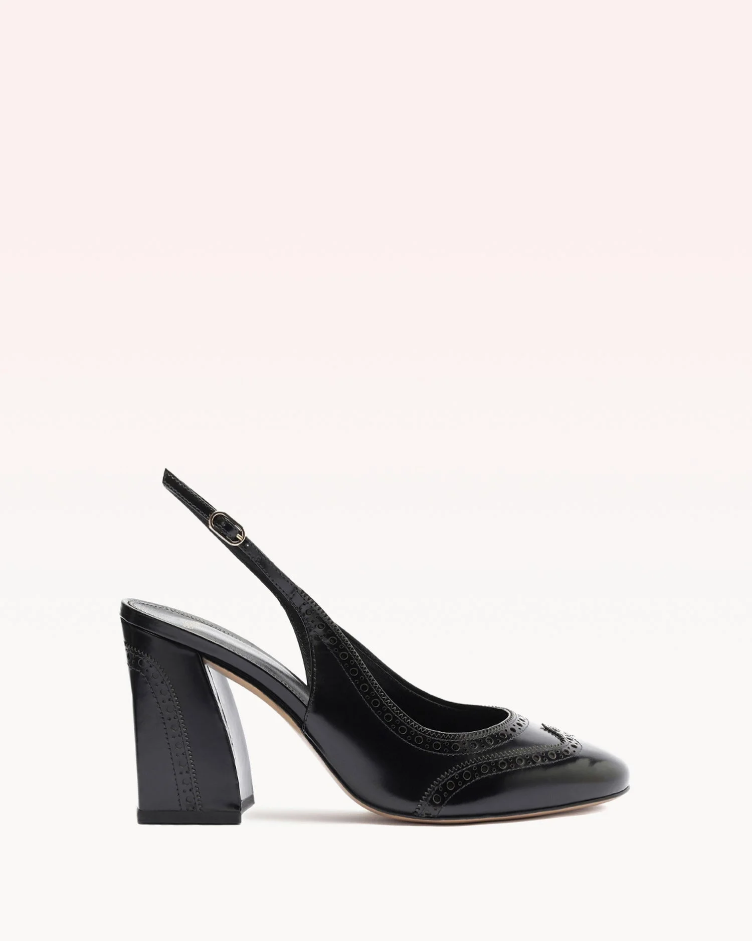 SLINGBACK BROGUE 85 BLACK - 1