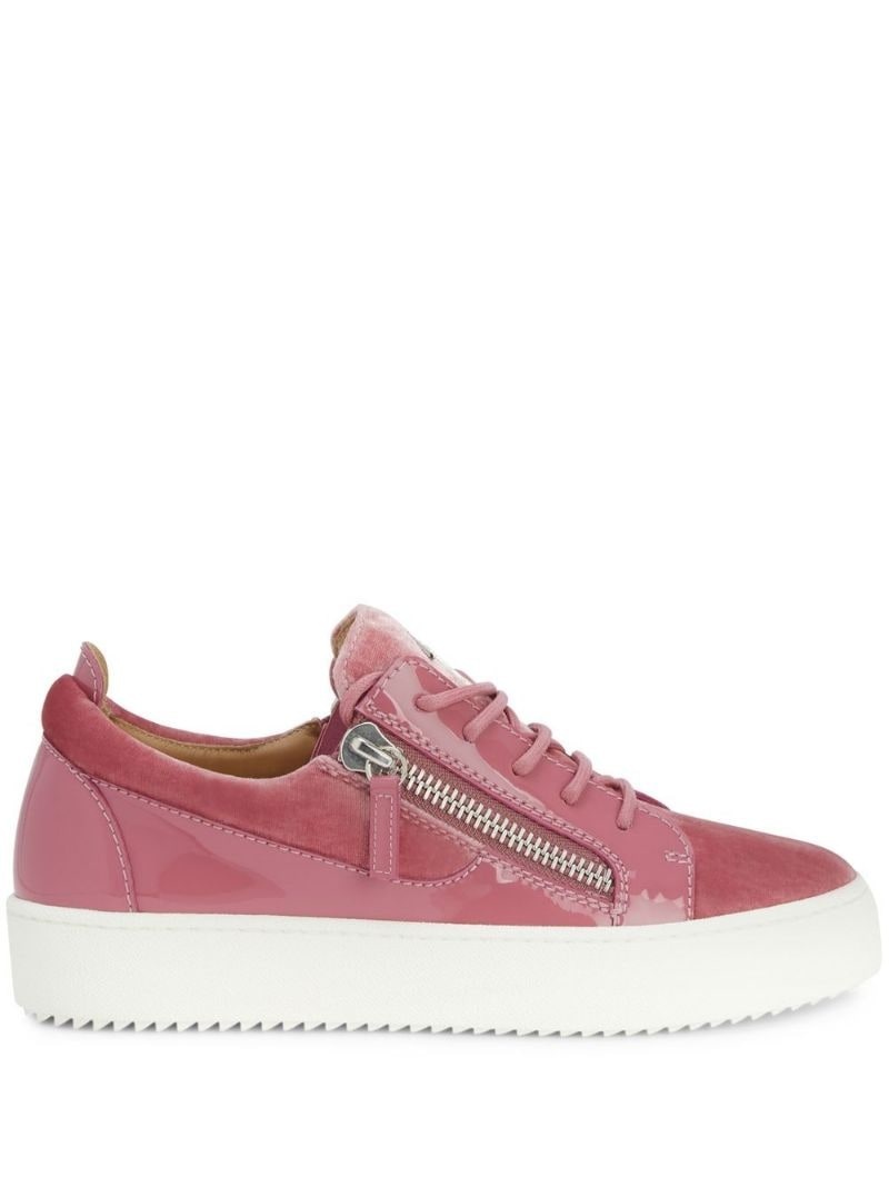 Gail velvet low-top sneakers - 1