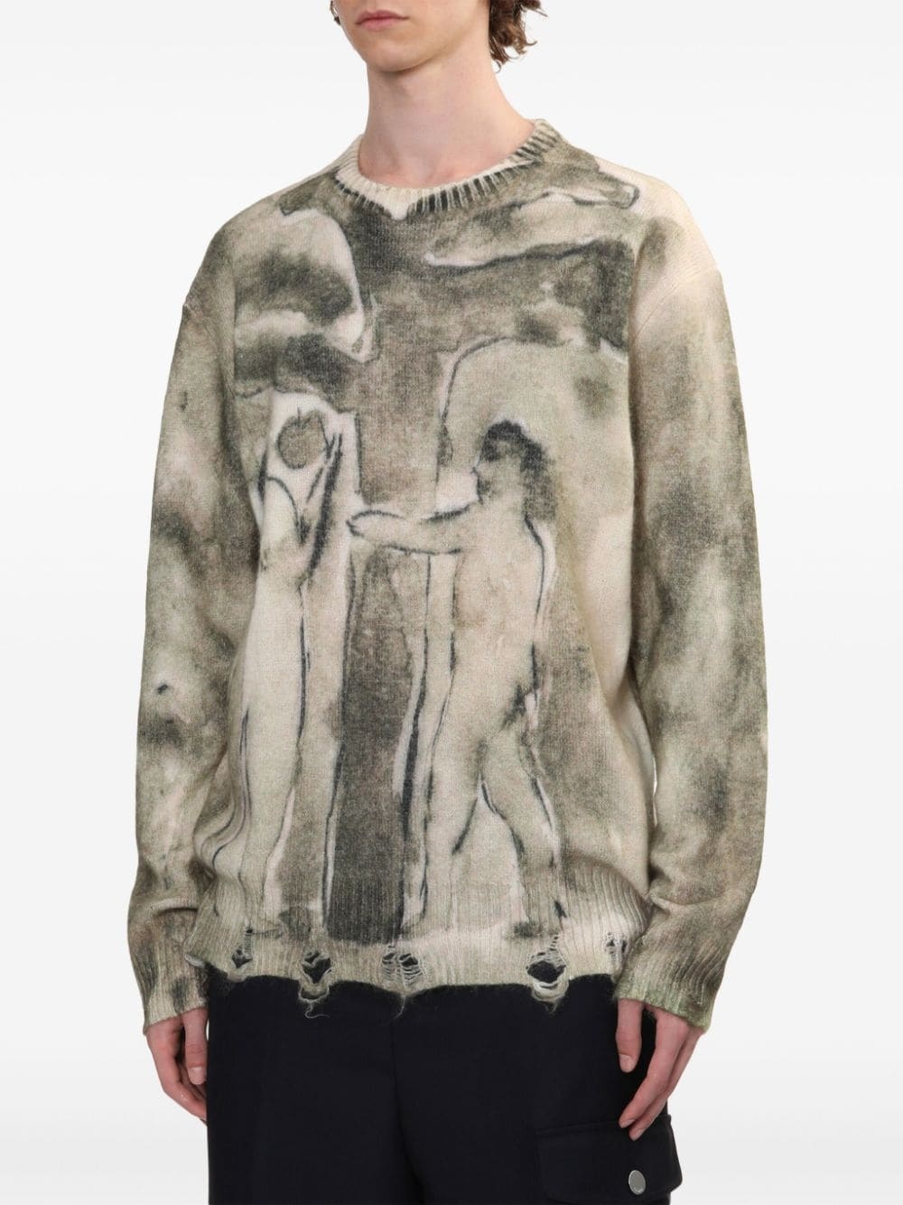 digital-print sweater - 3