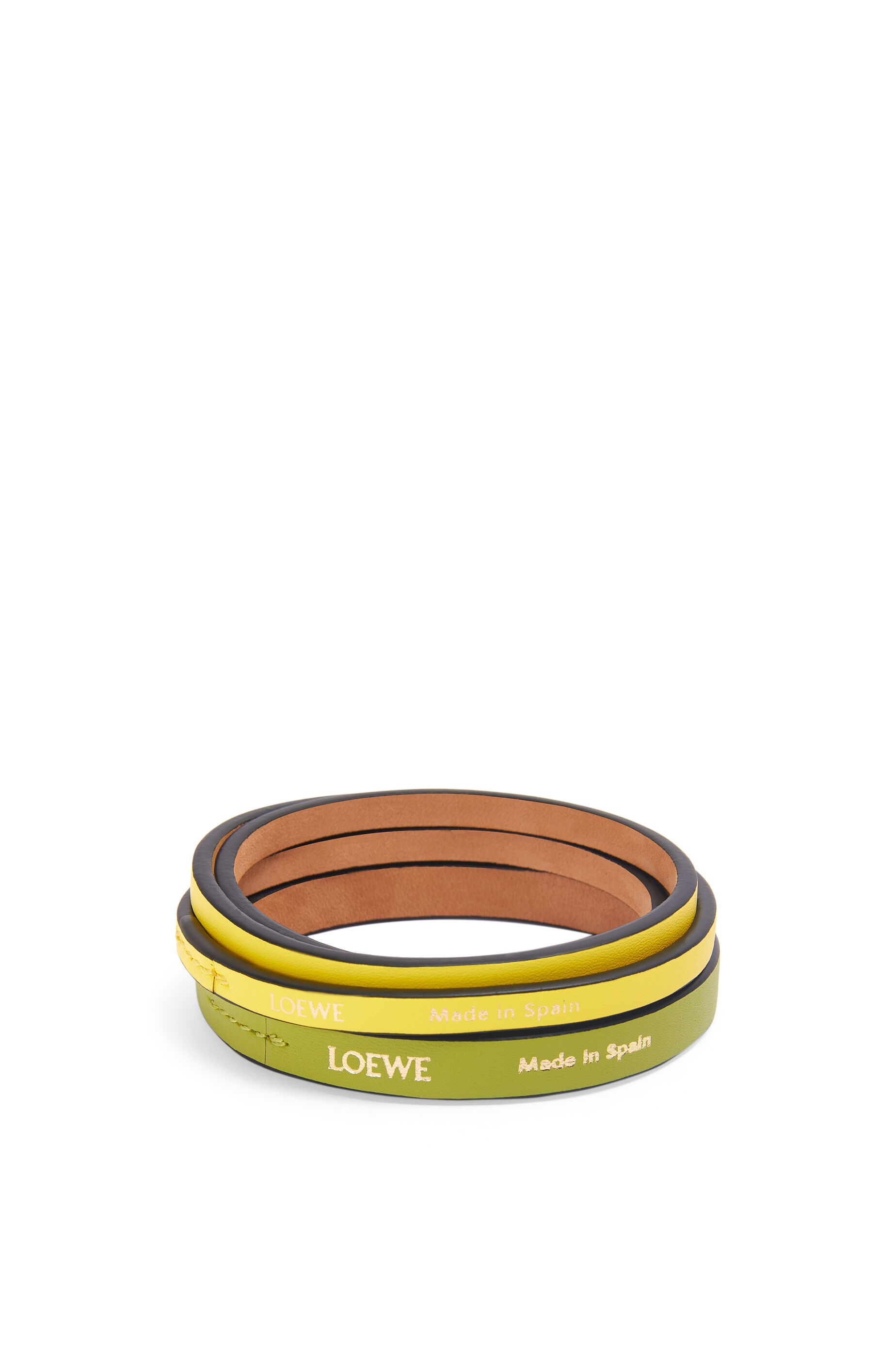 Double bangle set in classic calfskin - 1