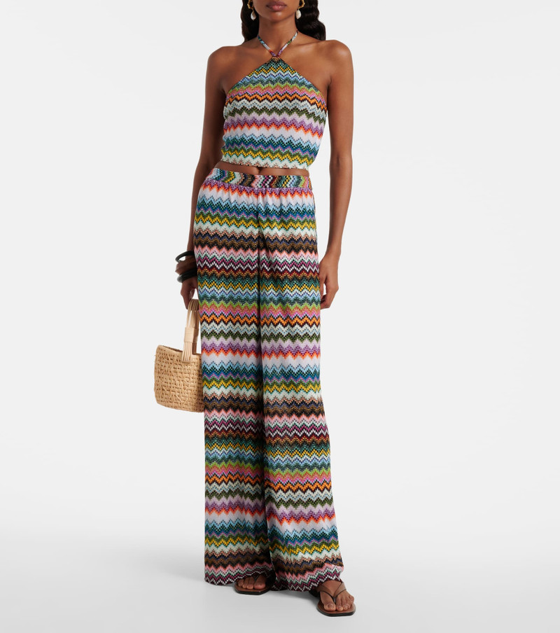 Missoni Zig Zag lamé palazzo pants outlook