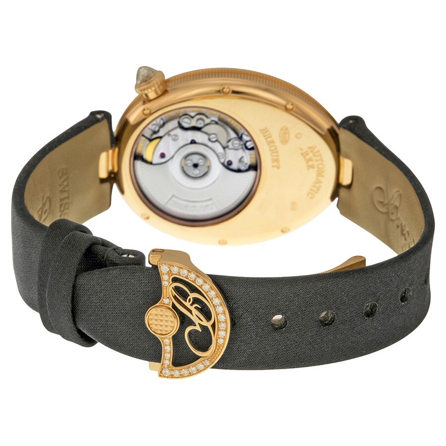 Breguet Reine de Naples Mother of Pearl Dial 18kt Rose Gold Black Ladies Diamond Watch 8918BR58864D0 - 3