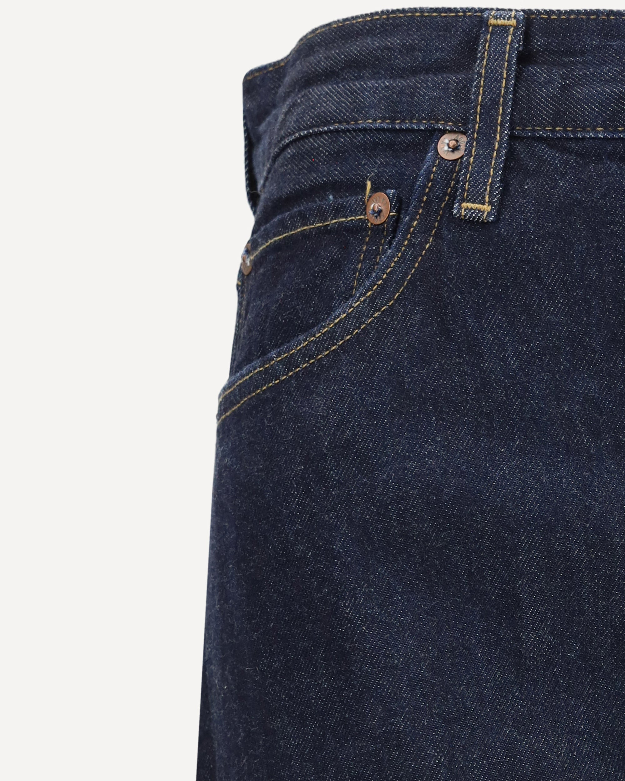 Luna Pieced Taper Jeans high waist color rinse - 3