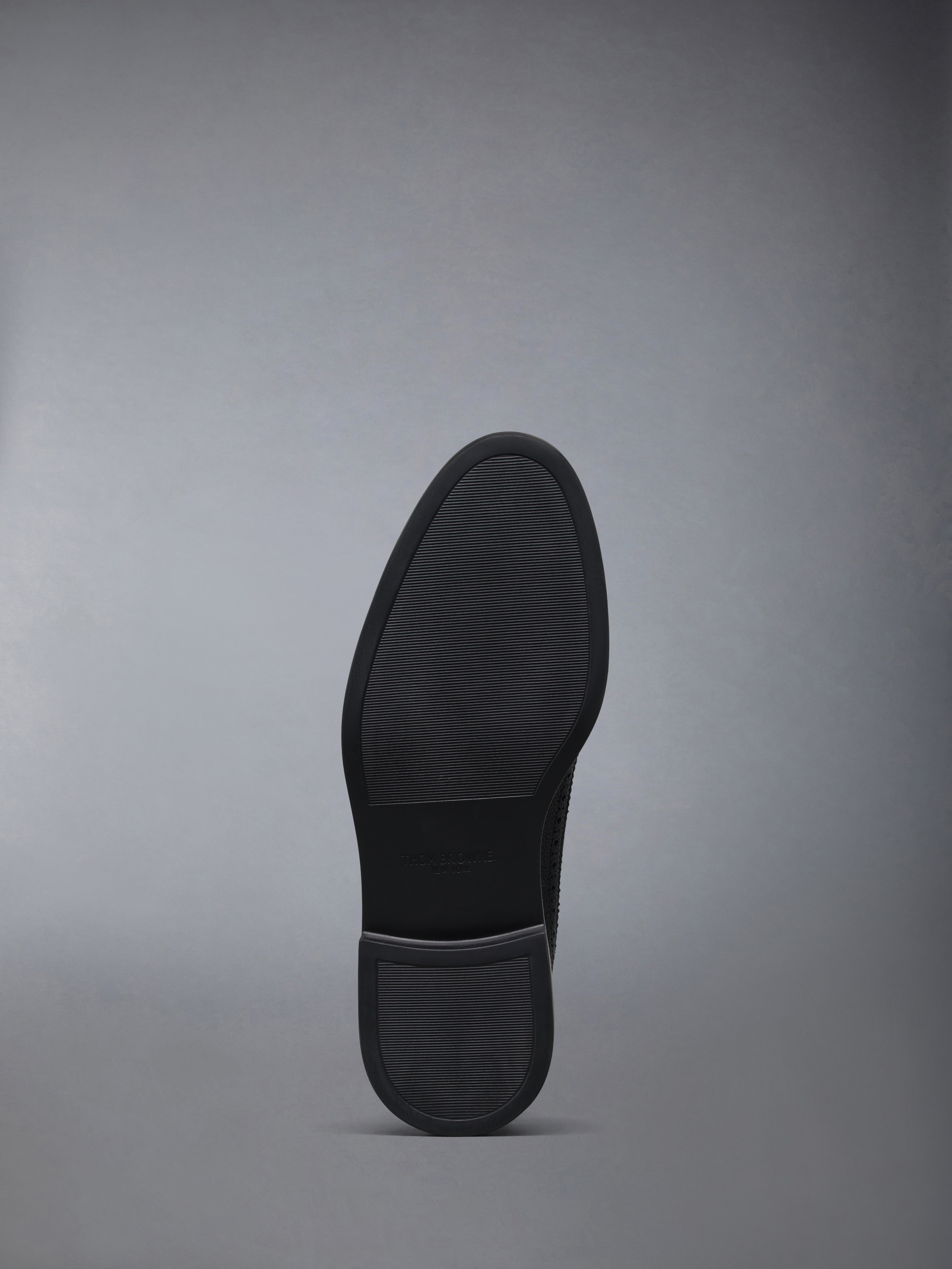 PEBBLE GRAIN LIGHTWEIGHT RUBBER SOLE BOW LONGWING BROGUES - 6