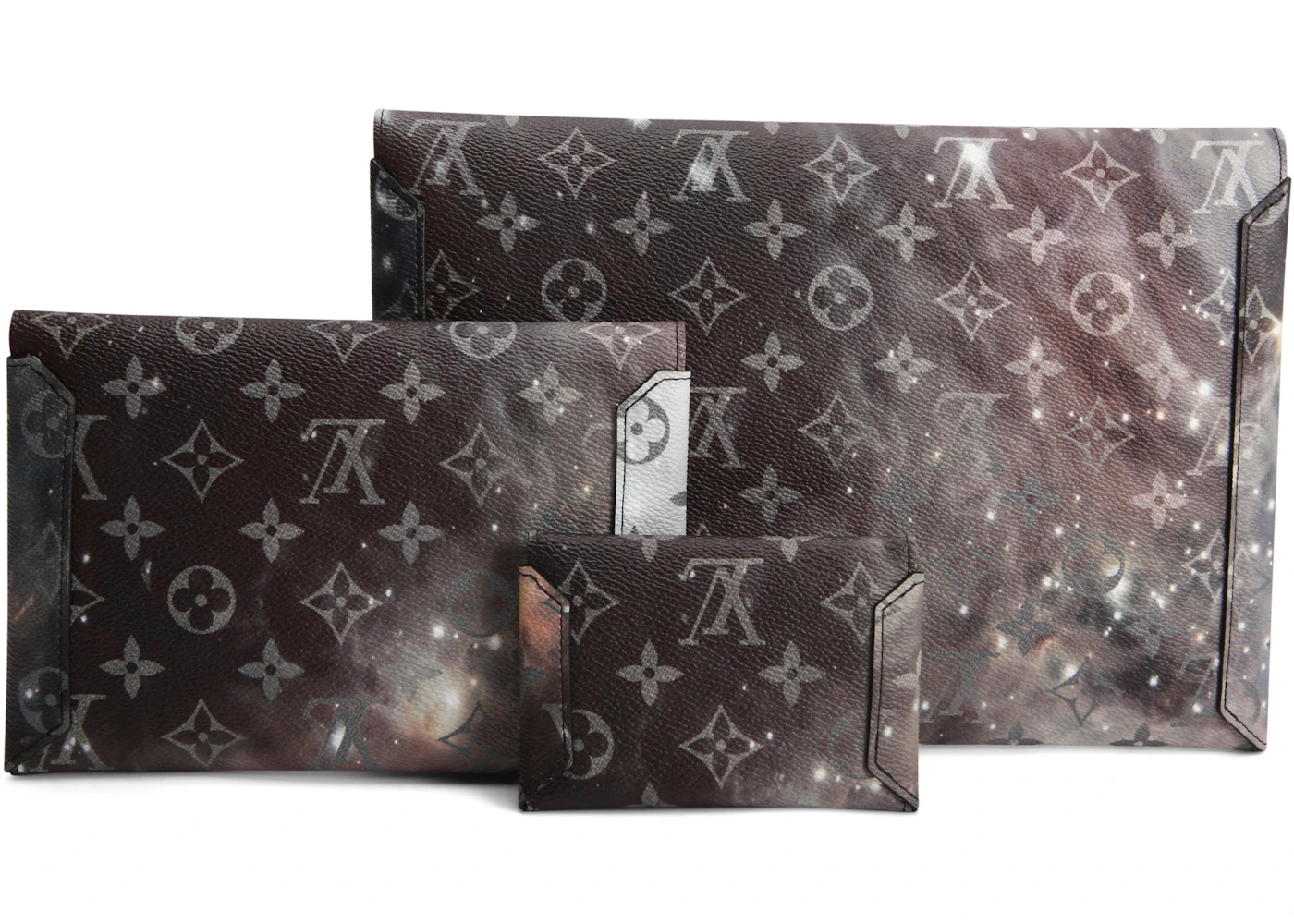 Louis Vuitton Alpha Triple Pochette Monogram Galaxy Black Multicolor - 2