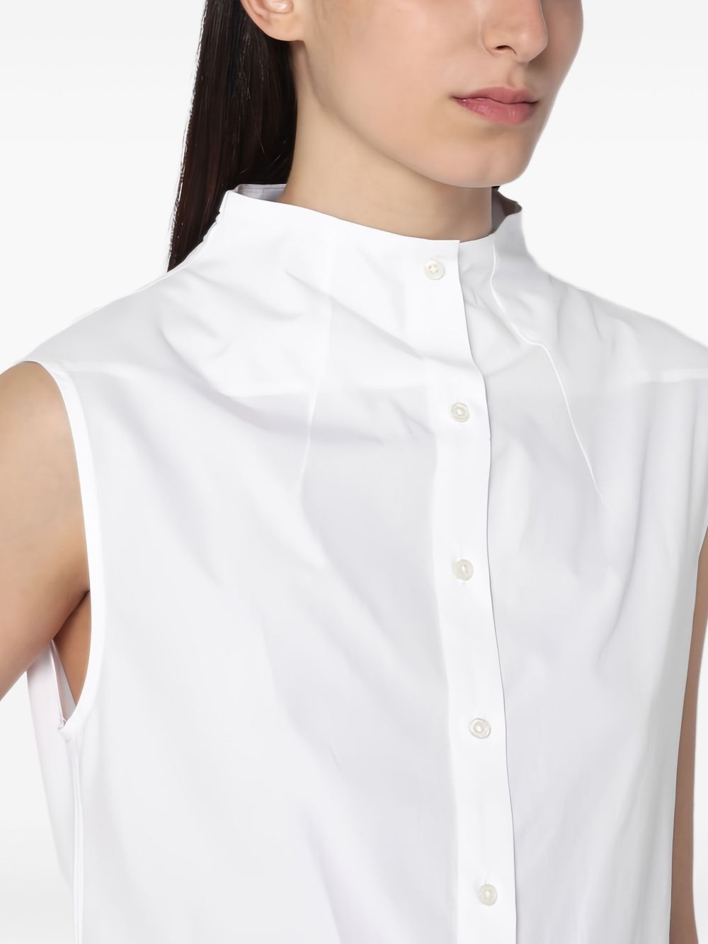cotton shirt dress - 4