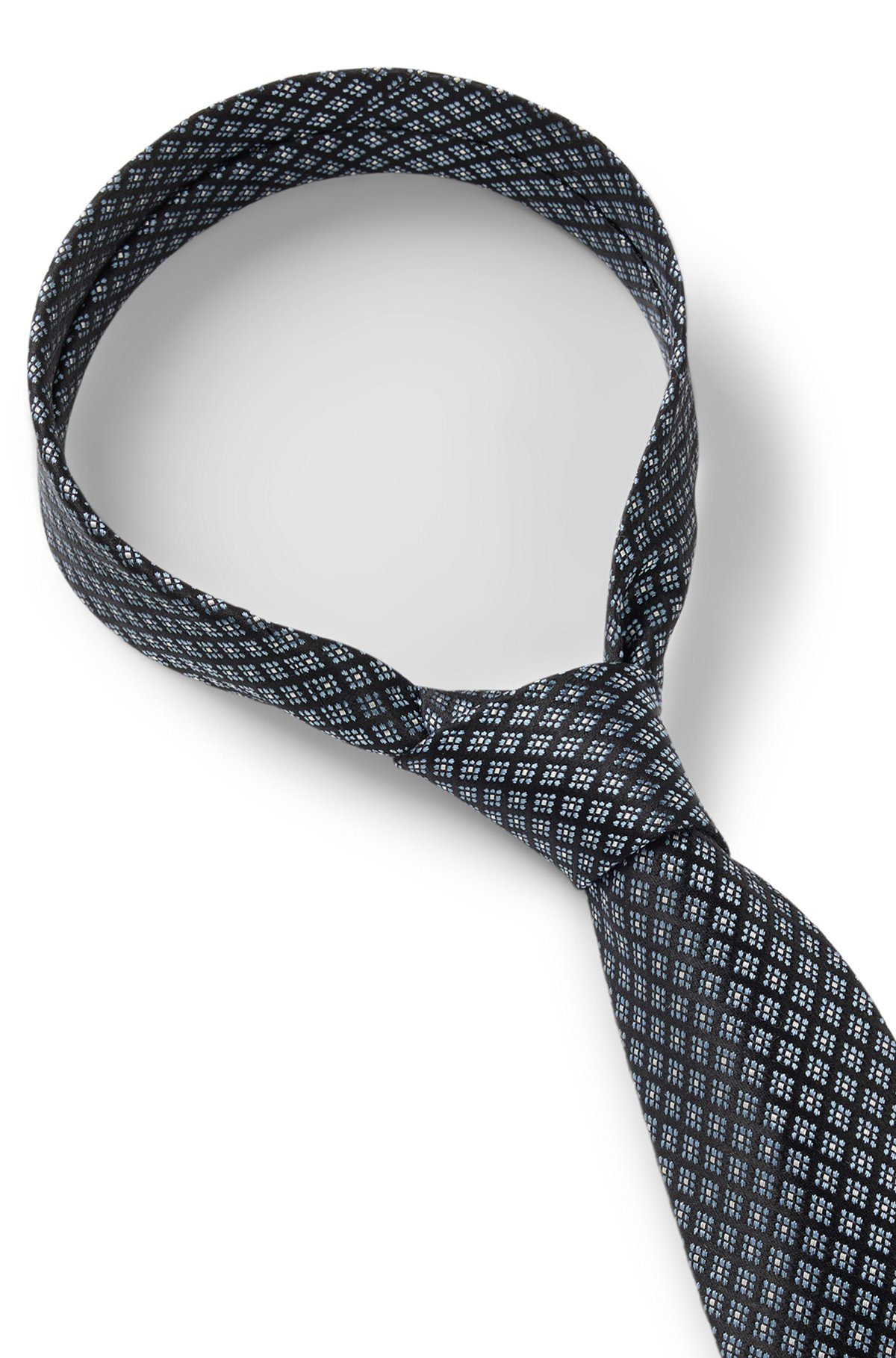 JACQUARD-PATTERN TIE IN ITALIAN-MADE SILK - 6