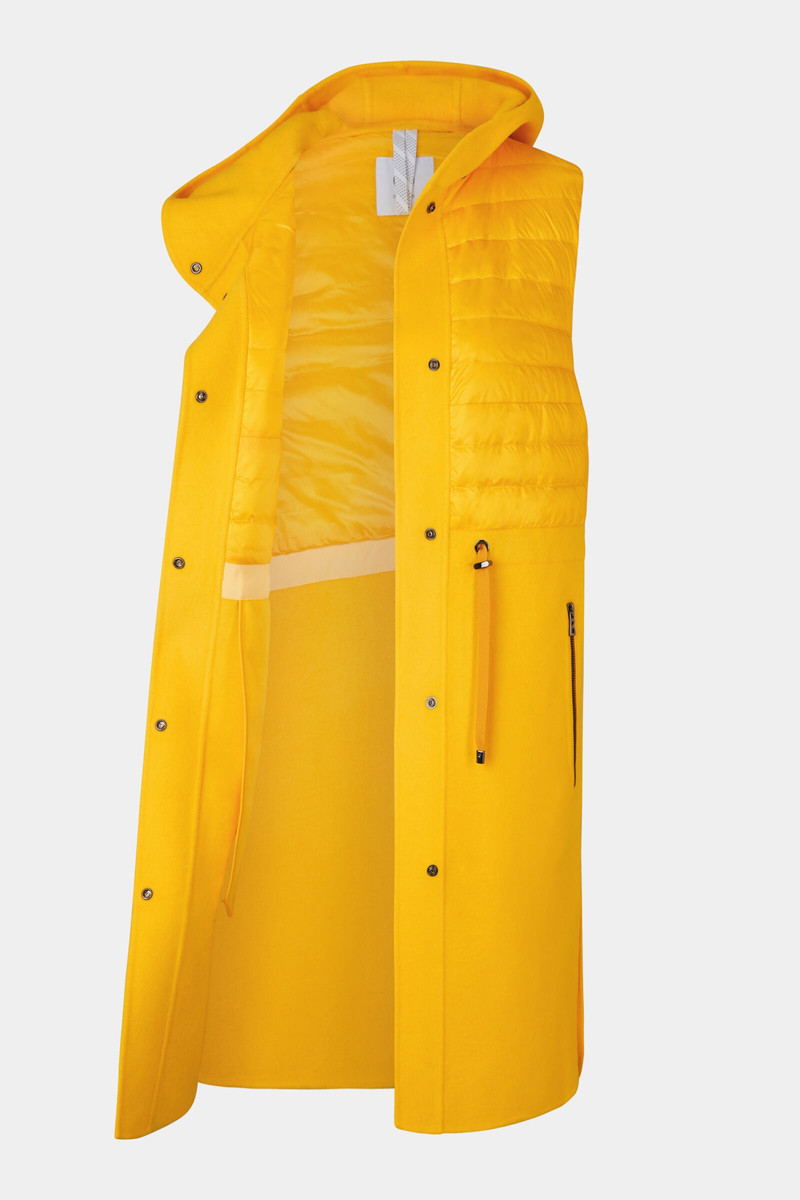 Joelle Hybrid vest in Mustard yellow 7