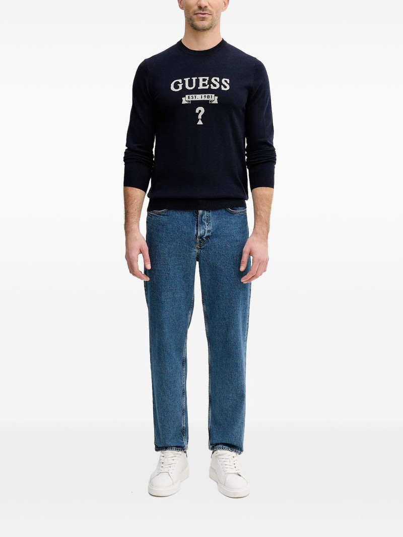 GUESS USA logo crew-neck knitwear outlook