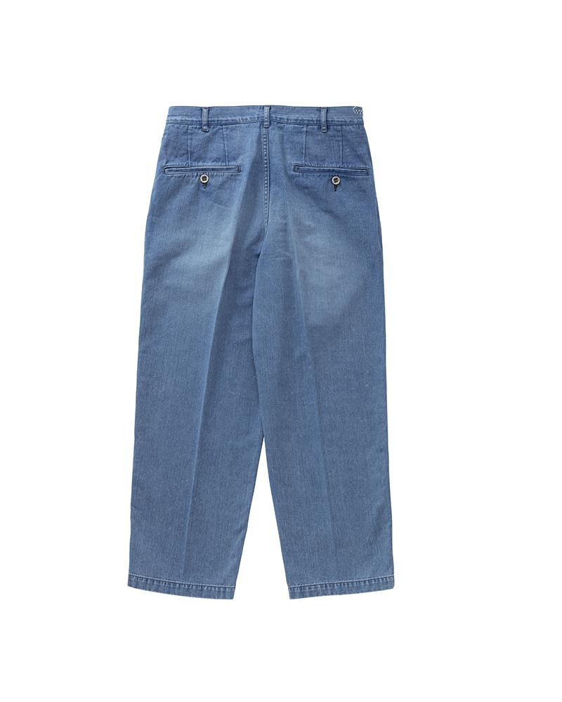 visvim PLEATED WIDE CHINO W LT.INDIGO outlook